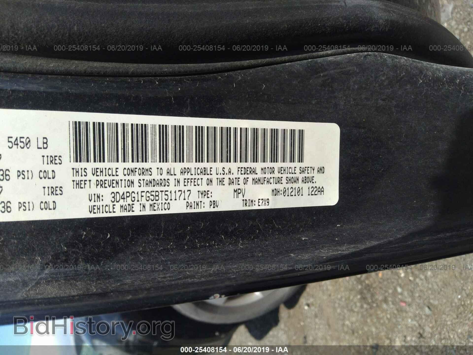 2011 DODGE JOURNEY - VIN: 3D4PG1FG5BT511717 - Фото 9