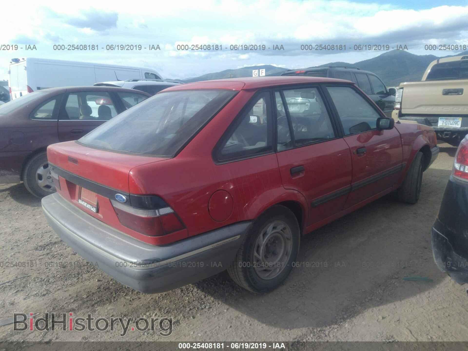 1990 FORD ESCORT - VIN: 1FAPP9594LT198449 - Фото 4