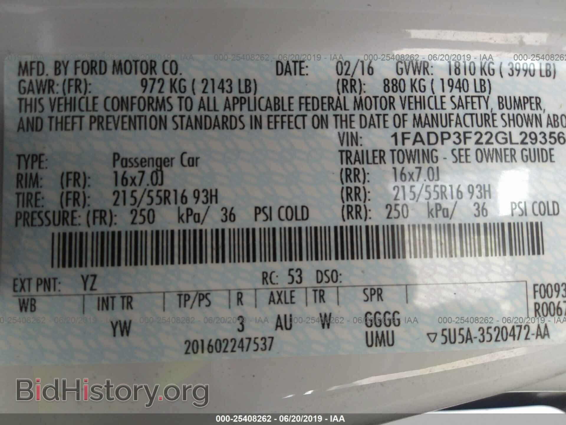 2016 FORD FOCUS - VIN: 1FADP3F22GL293566 - Photo 9