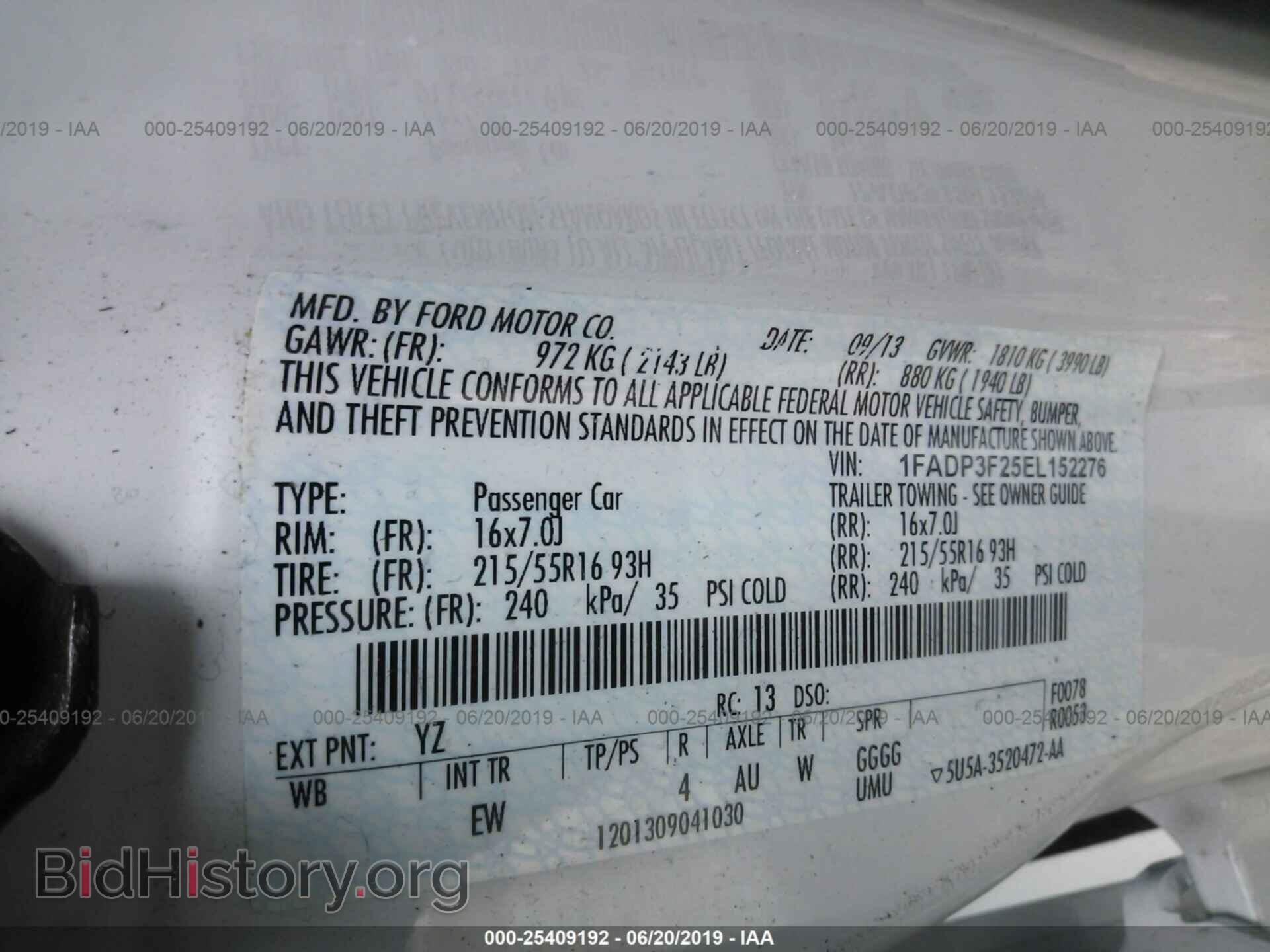 2014 FORD FOCUS - VIN: 1FADP3F25EL152276 - Photo 9