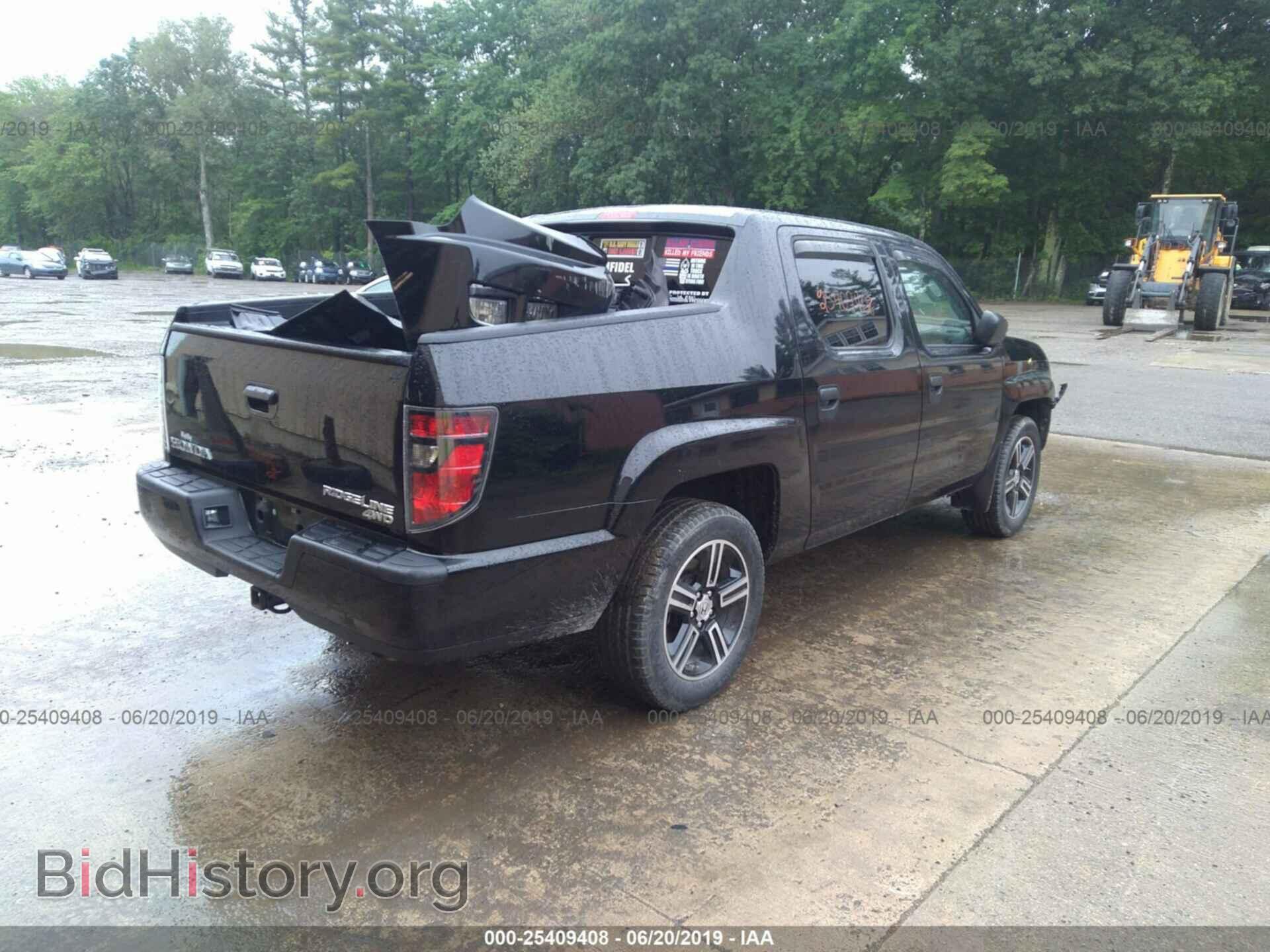 2014 HONDA RIDGELINE - VIN: 5FPYK1F78EB010668 - Фото 4