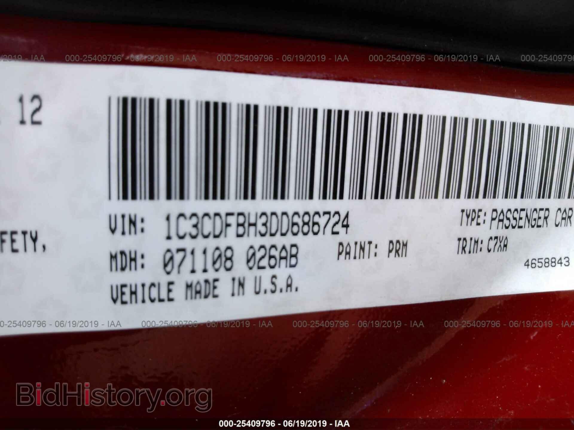 2013 DODGE DART - VIN: 1C3CDFBH3DD686724 - Photo 9
