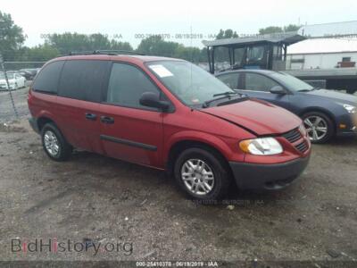 2007 Dodge CARAVAN SE, красный — VIN 1D4GP25B37B149259, IAAI