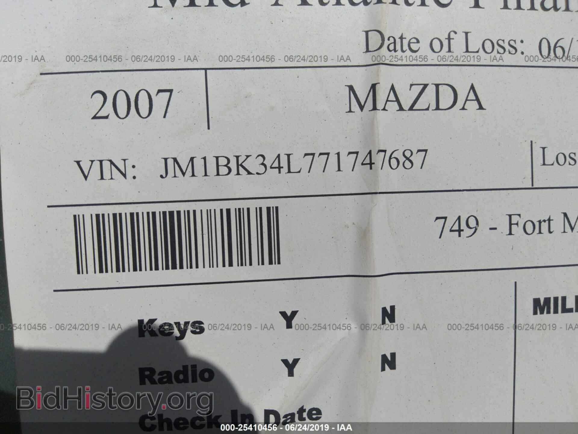 2007 MAZDA SPEED - VIN: JM1BK34L771747687 - Фото 9