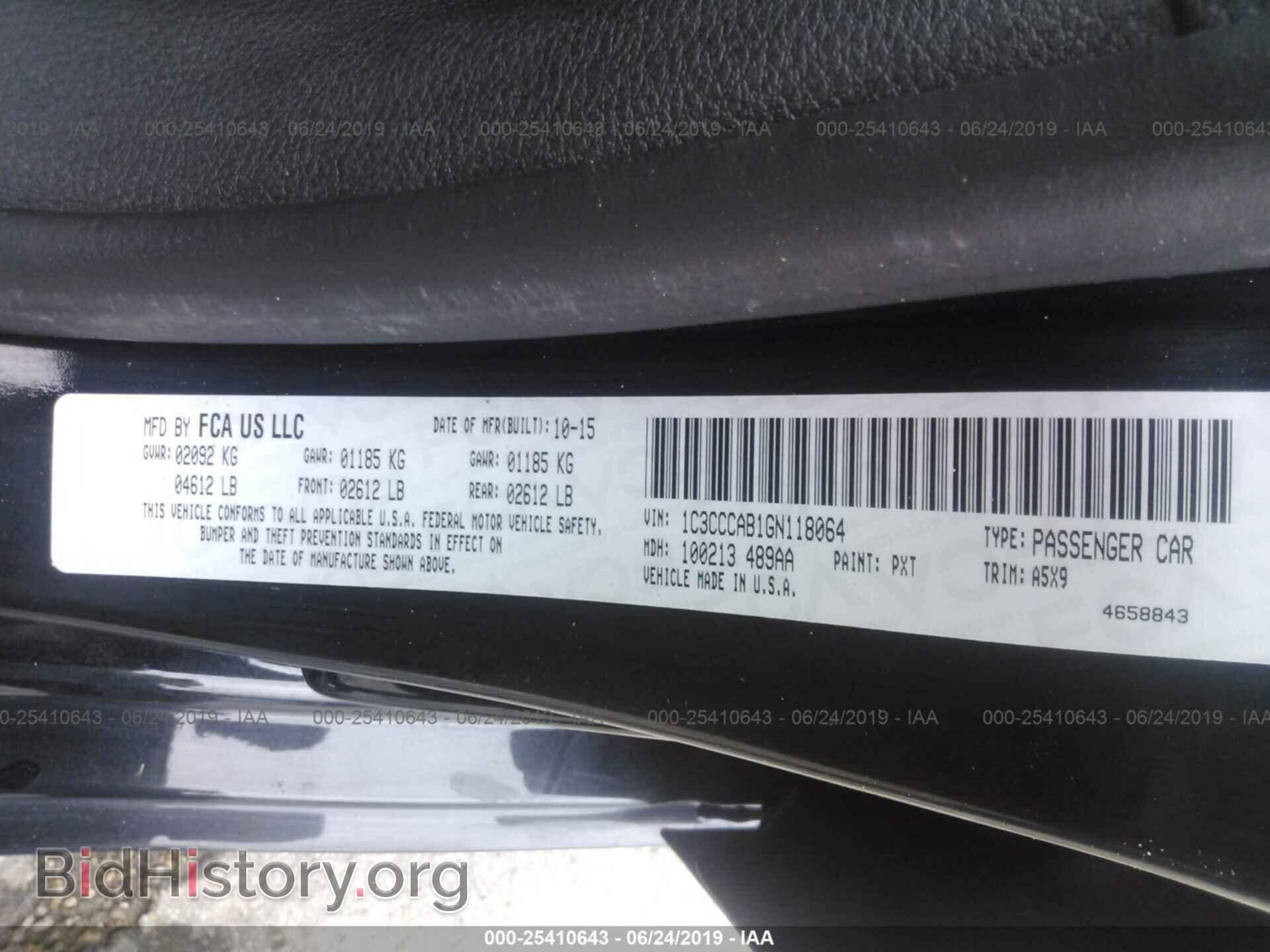 2016 CHRYSLER 200 - VIN: 1C3CCCAB1GN118064 - Photo 9