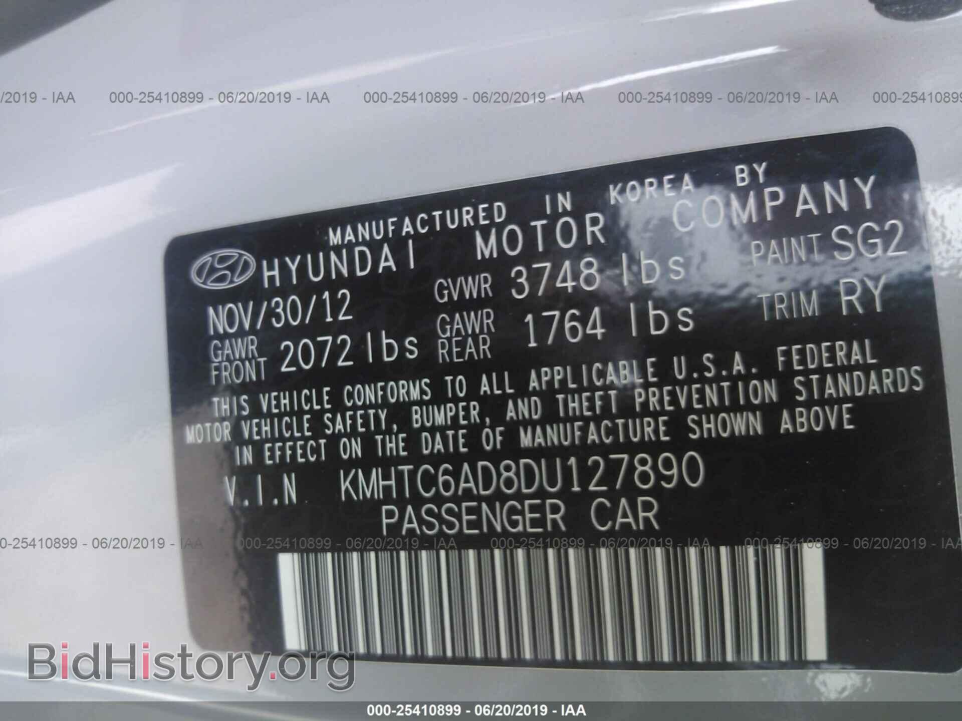 2013 HYUNDAI VELOSTER - VIN: KMHTC6AD8DU127890 - Фото 9
