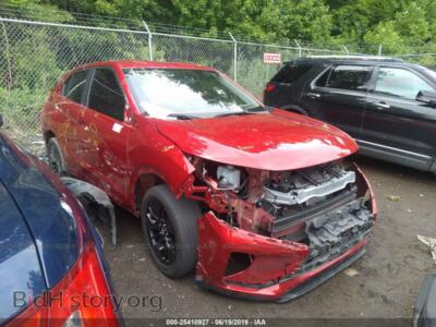2018 Mitsubishi ECLIPSE CROSS LE, красный — VIN JA4AT4AA7JZ043302, IAAI