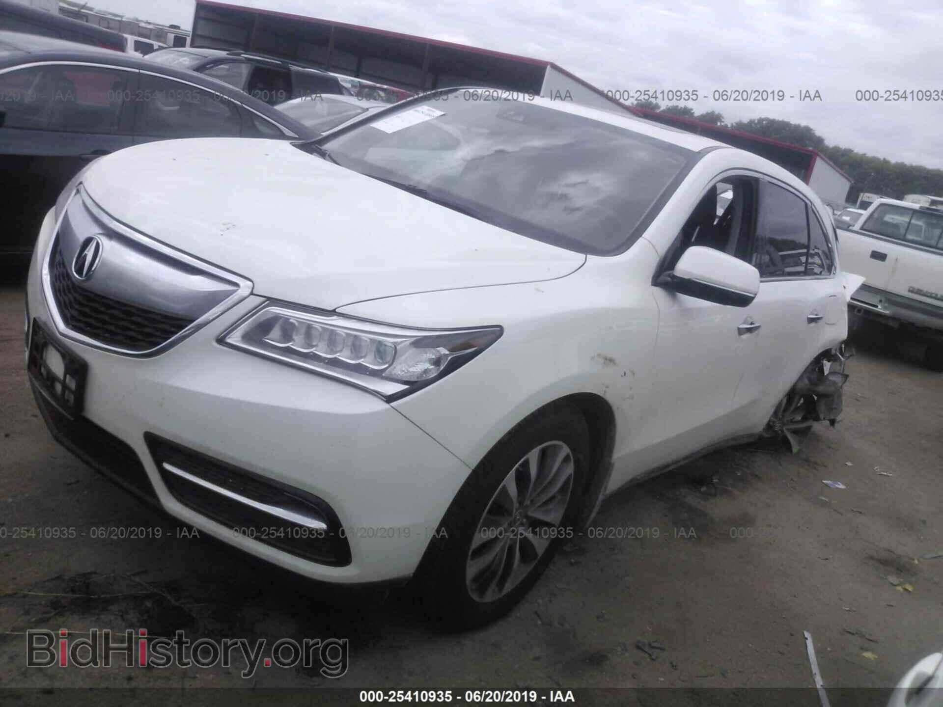 2016 ACURA MDX - VIN: 5FRYD4H41GB031662 - Фото 2
