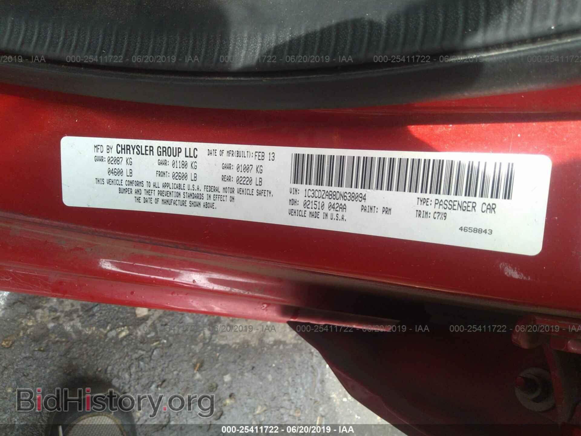 2013 DODGE AVENGER - VIN: 1C3CDZAB8DN638094 - Photo 9