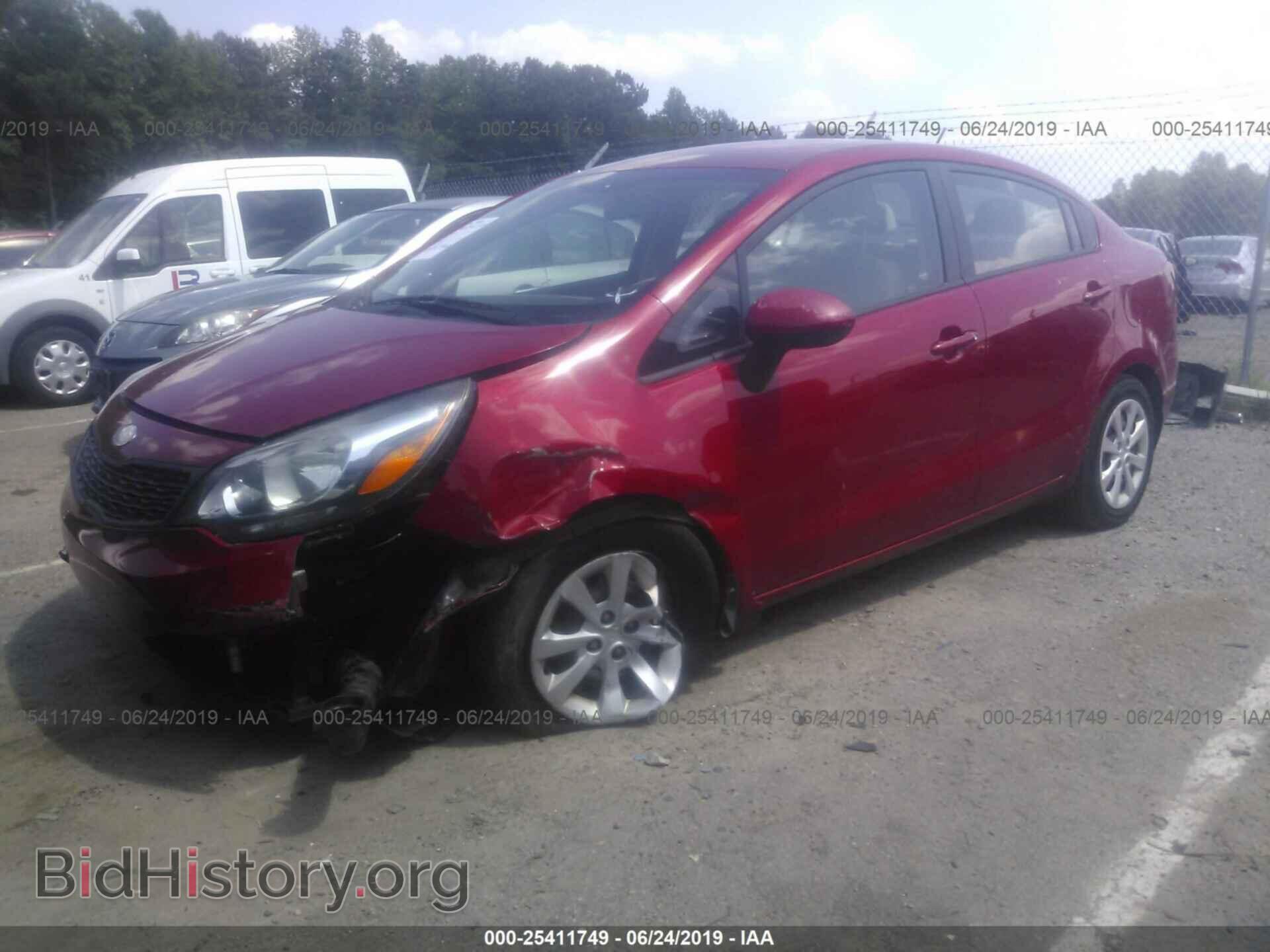 2013 KIA RIO - VIN: KNADM4A39D6295797 - Фото 2