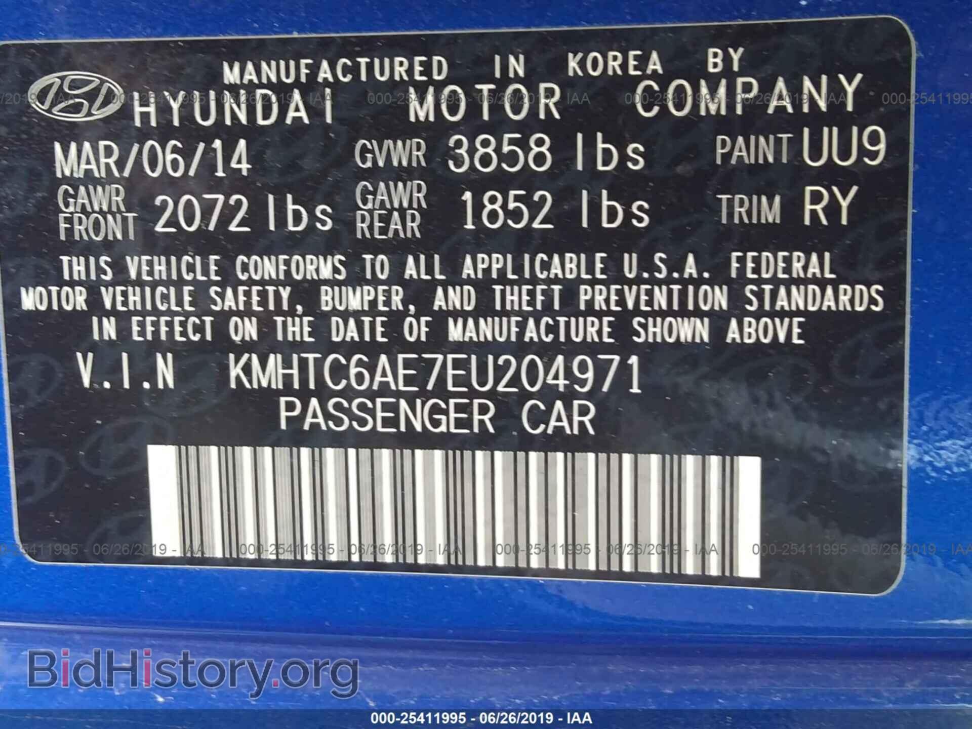 2014 HYUNDAI VELOSTER - VIN: KMHTC6AE7EU204971 - Фото 9