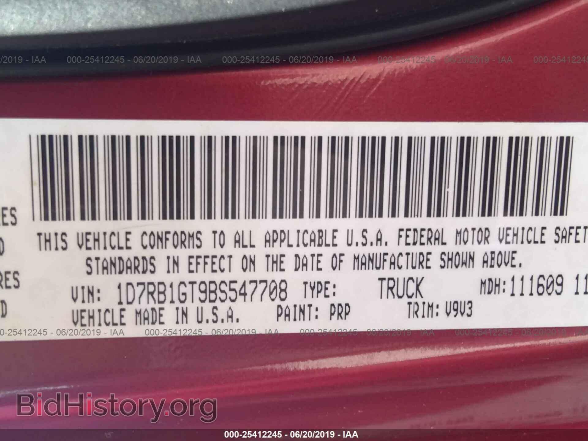 2011 DODGE RAM 1500 - VIN: 1D7RB1GT9BS547708 - Photo 9