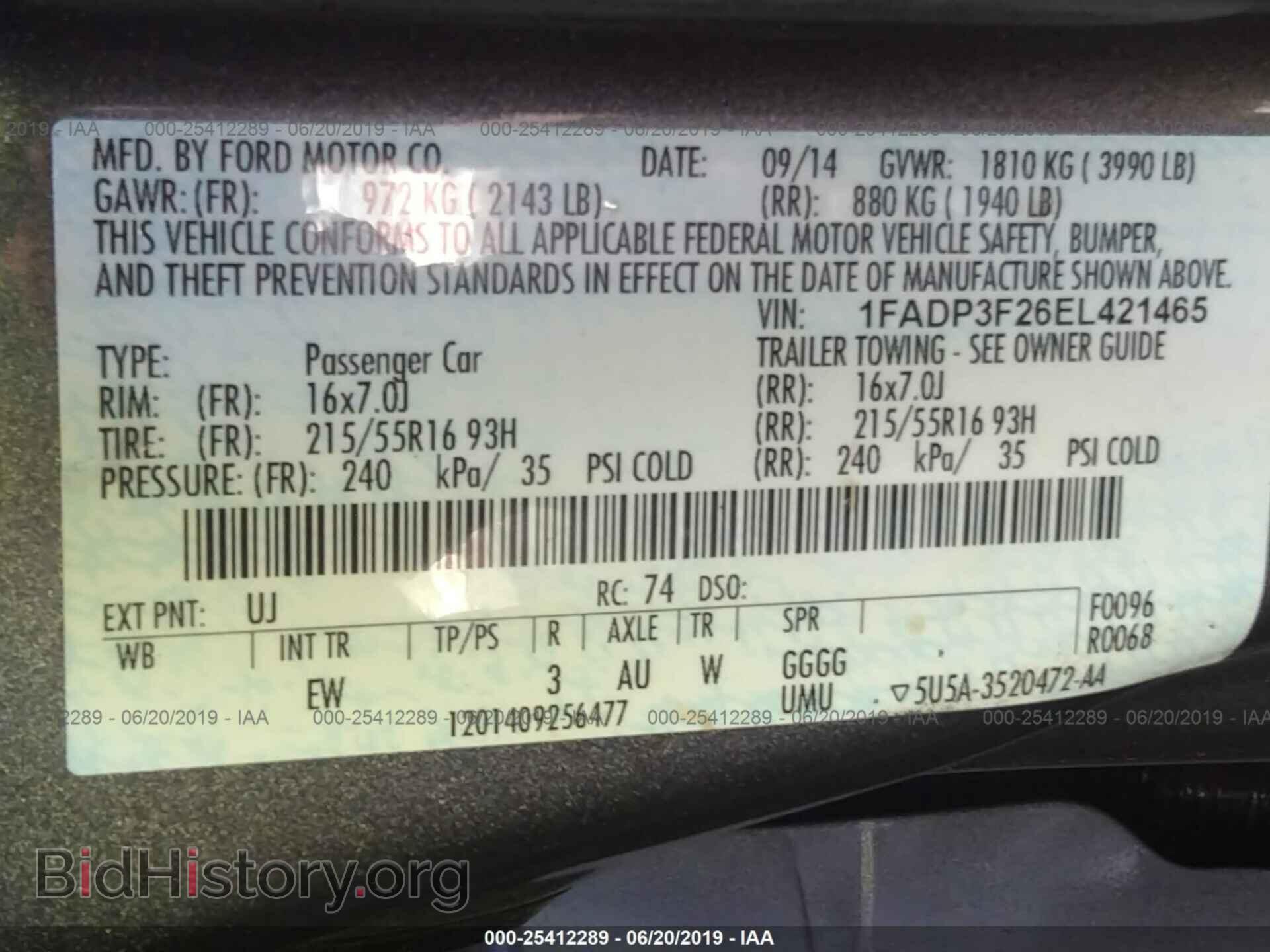 2014 FORD FOCUS - VIN: 1FADP3F26EL421465 - Photo 9