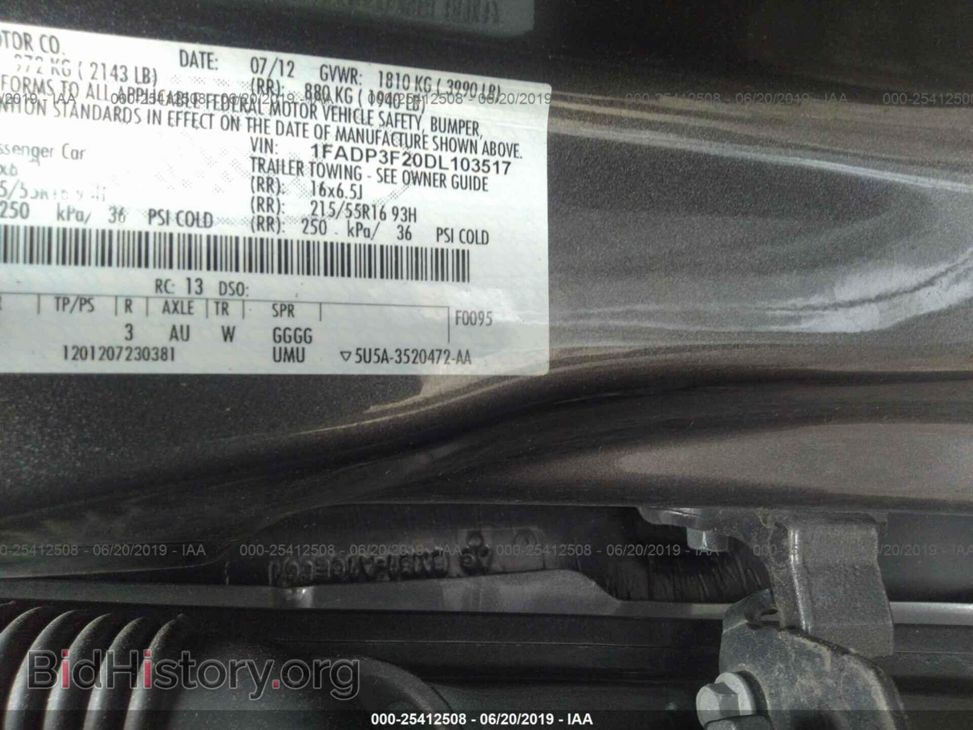 2013 FORD FOCUS - VIN: 1FADP3F20DL103517 - Photo 9