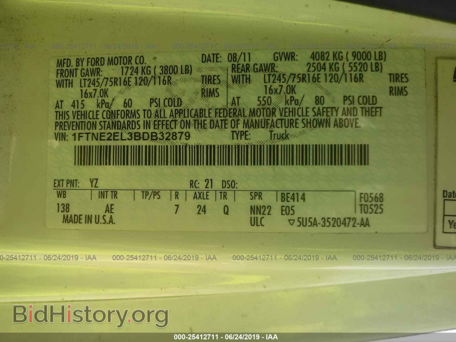 2011 FORD ECONOLINE - VIN: 1FTNE2EL3BDB32879 - Photo 9