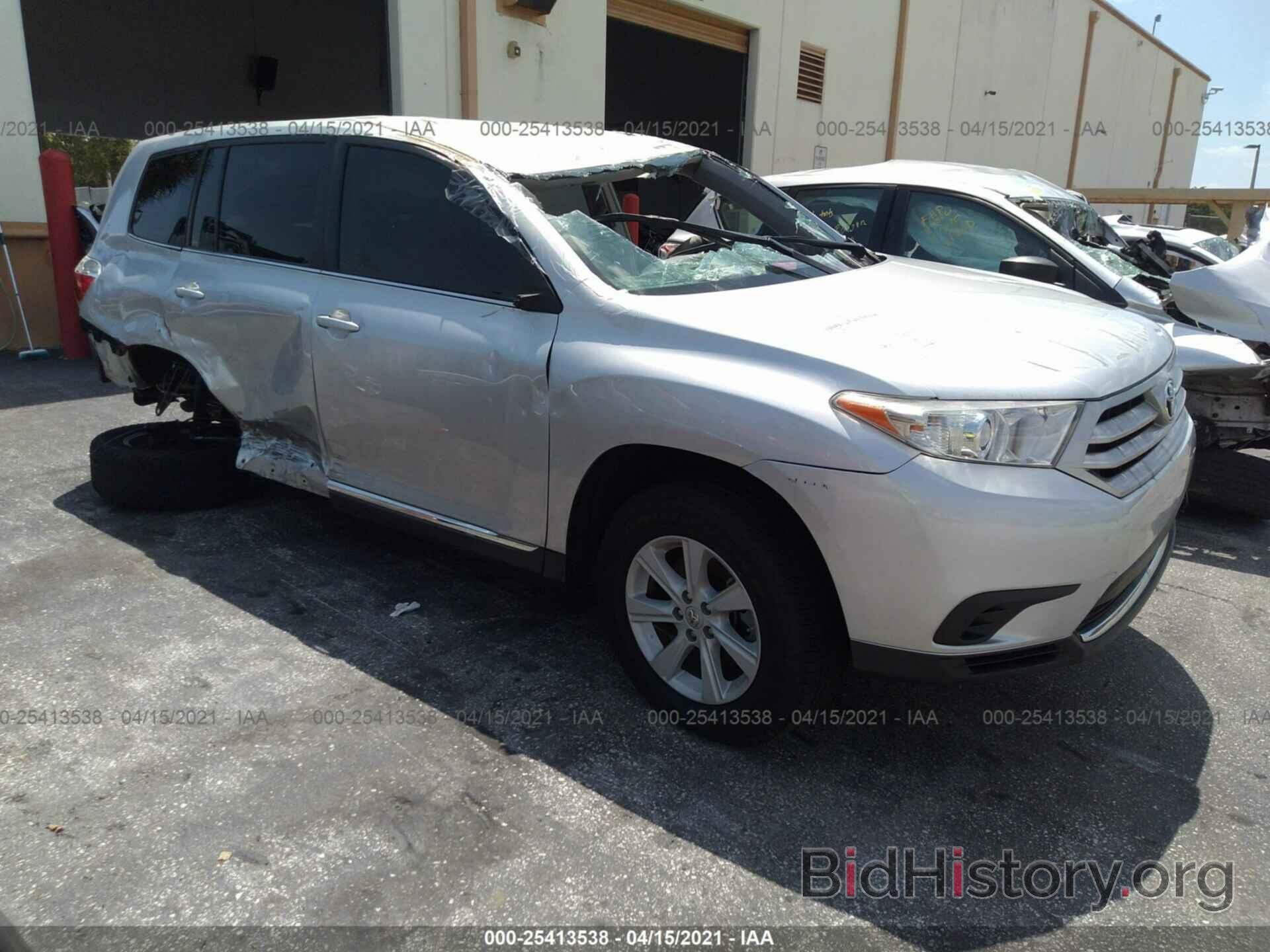 Photo 5TDZA3EH1DS037422 - TOYOTA HIGHLANDER 2013