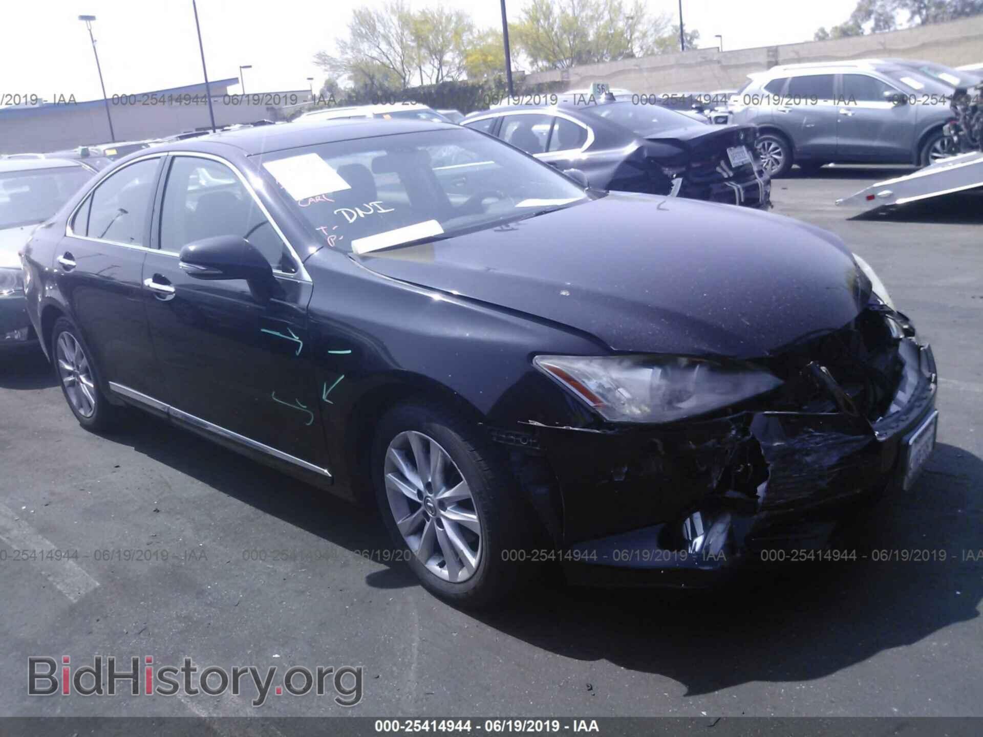 Photo JTHBK1EG9C2484000 - LEXUS ES 2012