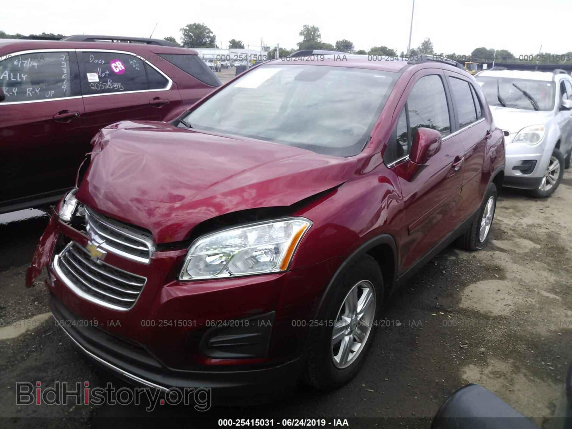 2015 CHEVROLET TRAX - VIN: KL7CJLSB3FB166324 - Фото 2
