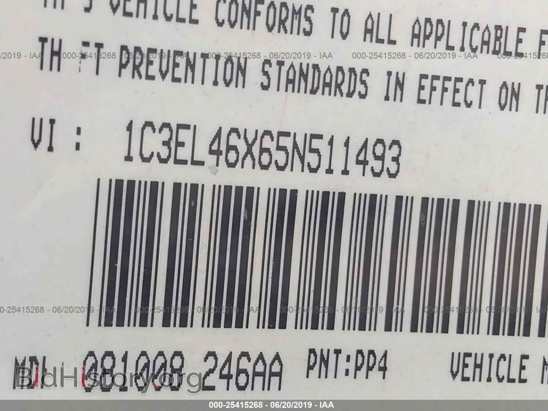 2005 CHRYSLER SEBRING - VIN: 1C3EL46X65N511493 - Фото 9