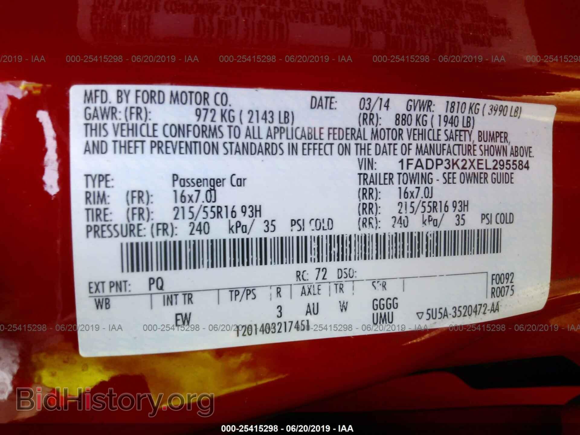 2014 FORD FOCUS - VIN: 1FADP3K2XEL295584 - Photo 9