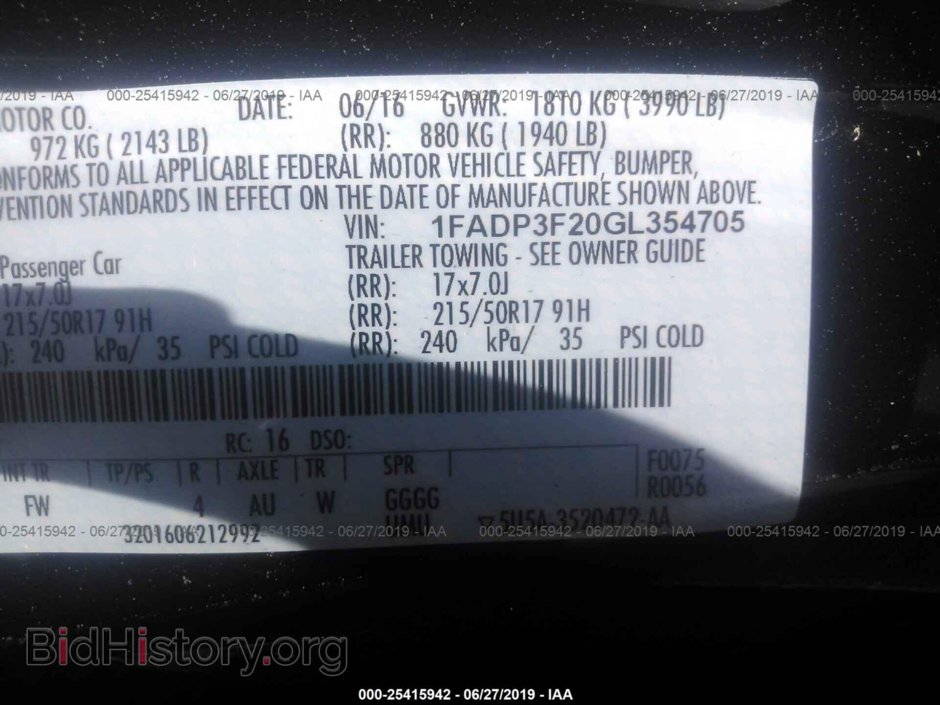 2016 FORD FOCUS - VIN: 1FADP3F20GL354705 - Photo 9