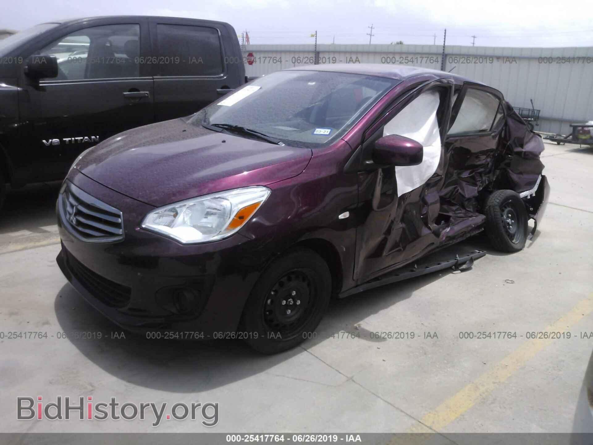 2019 MITSUBISHI MIRAGE - VIN: ML32F3FJ5KHF05549 - Фото 2