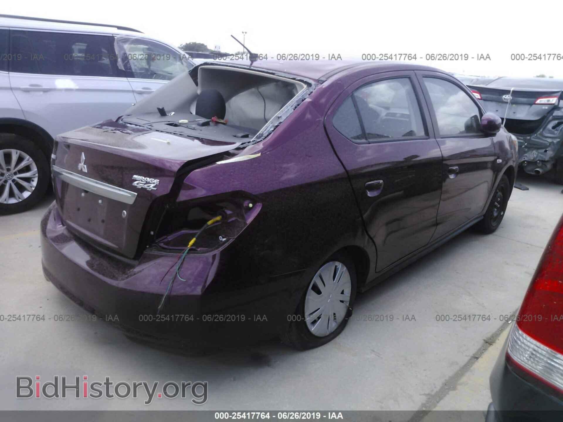 2019 MITSUBISHI MIRAGE - VIN: ML32F3FJ5KHF05549 - Фото 4