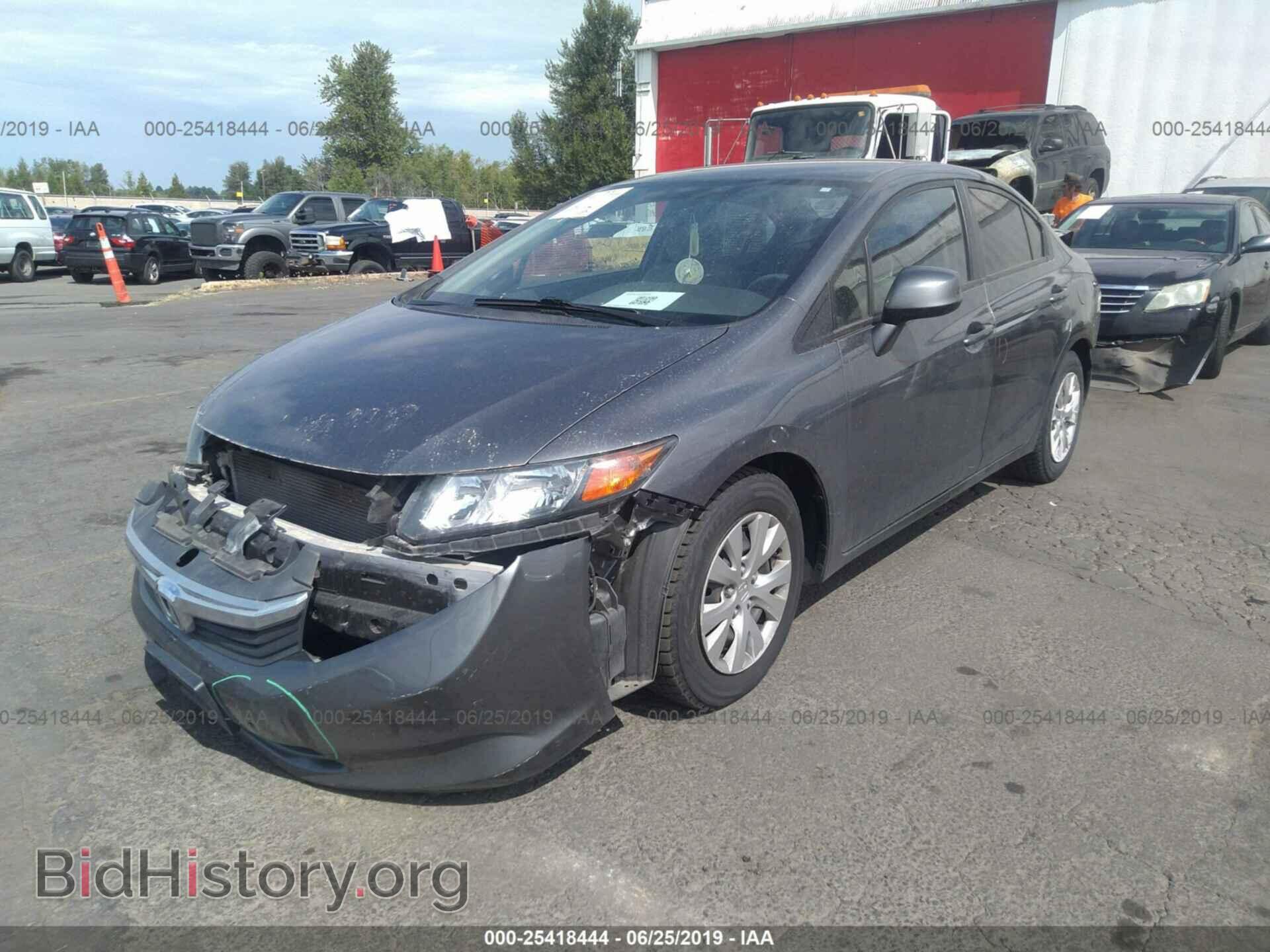 2012 HONDA CIVIC - VIN: 19XFB2F58CE106839 - Фото 2