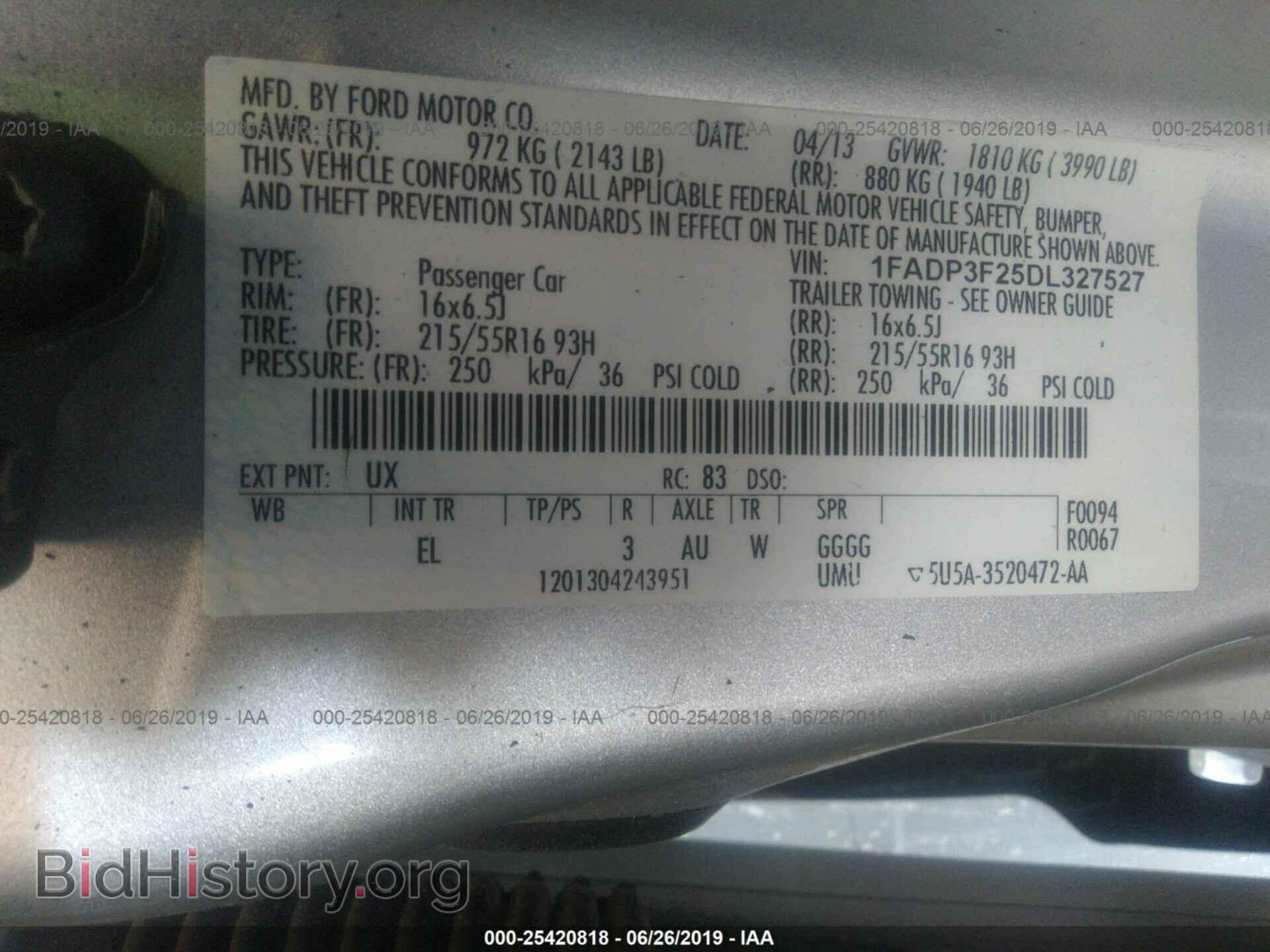 2013 FORD FOCUS - VIN: 1FADP3F25DL327527 - Photo 9