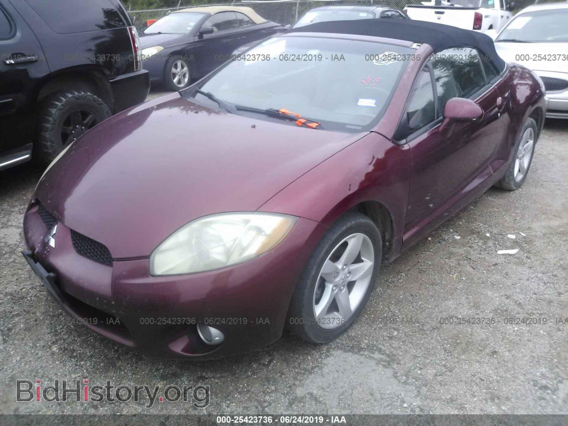 2007 MITSUBISHI ECLIPSE - VIN: 4A3AL25F77E004643 - Фото 2