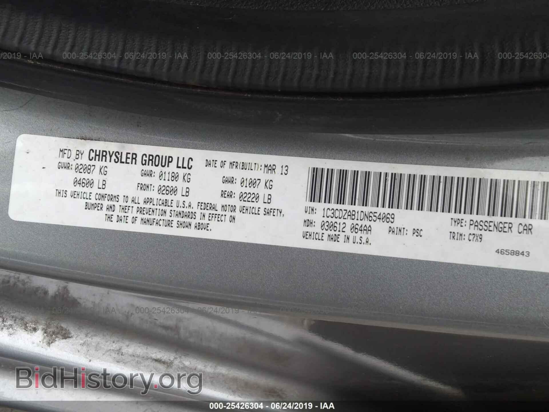 2013 DODGE AVENGER - VIN: 1C3CDZAB1DN654069 - Photo 9