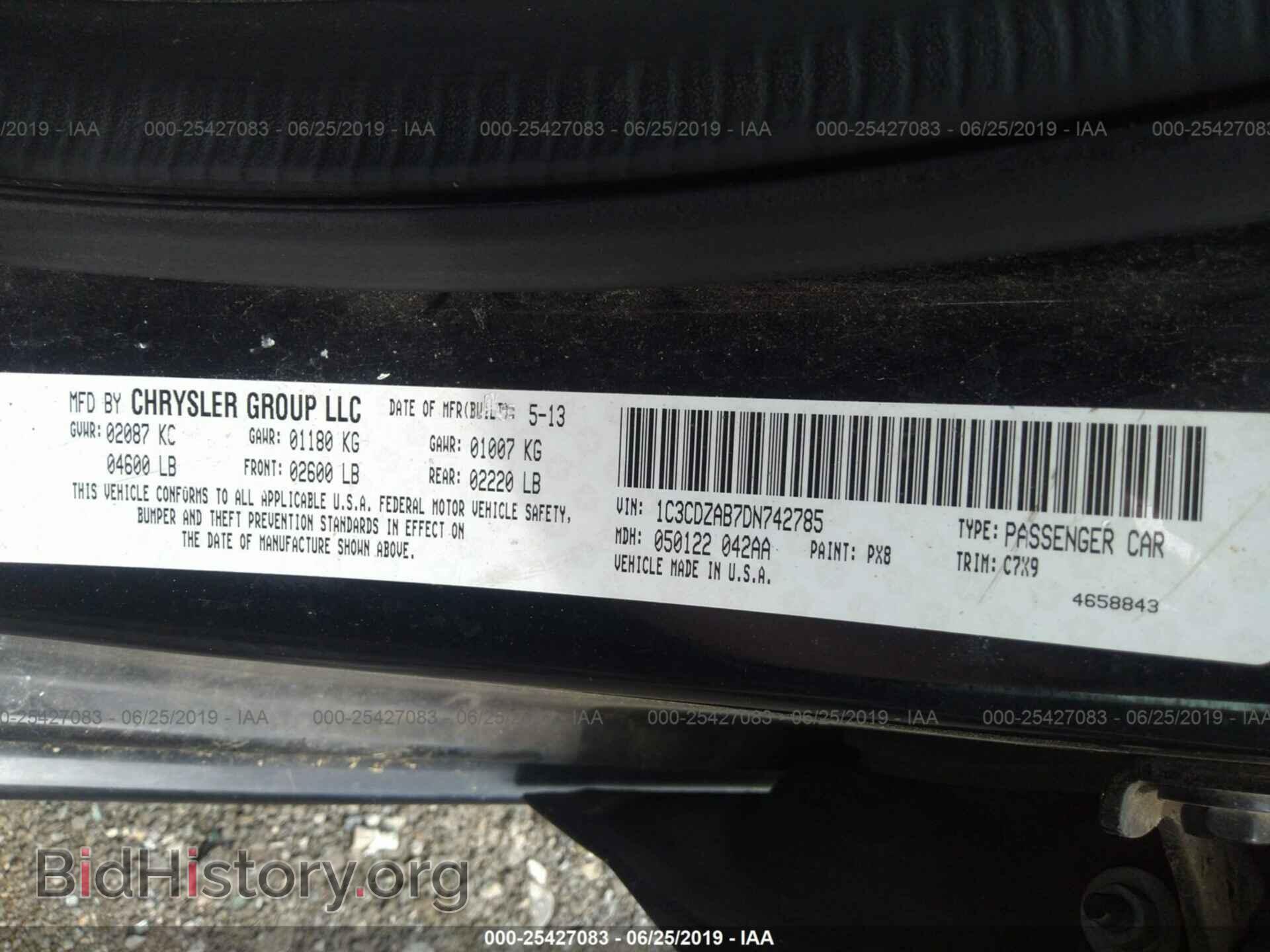 2013 DODGE AVENGER - VIN: 1C3CDZAB7DN742785 - Photo 9