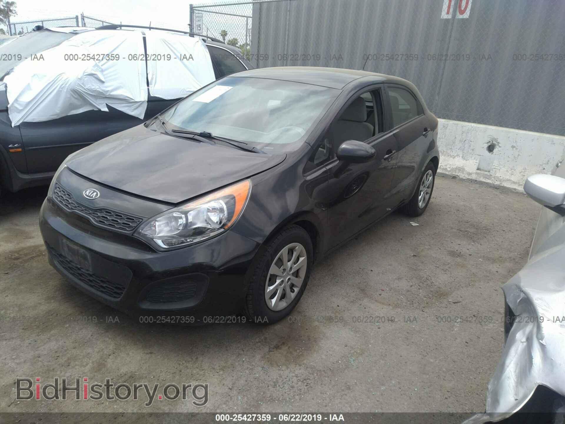 2012 KIA RIO - VIN: KNADM5A37C6040361 - Фото 2