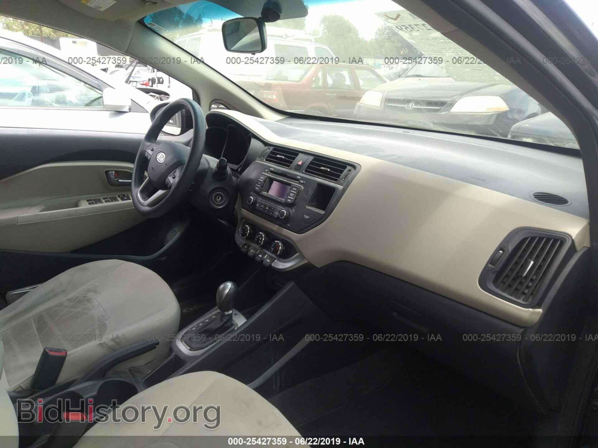 2012 KIA RIO - VIN: KNADM5A37C6040361 - Фото 5