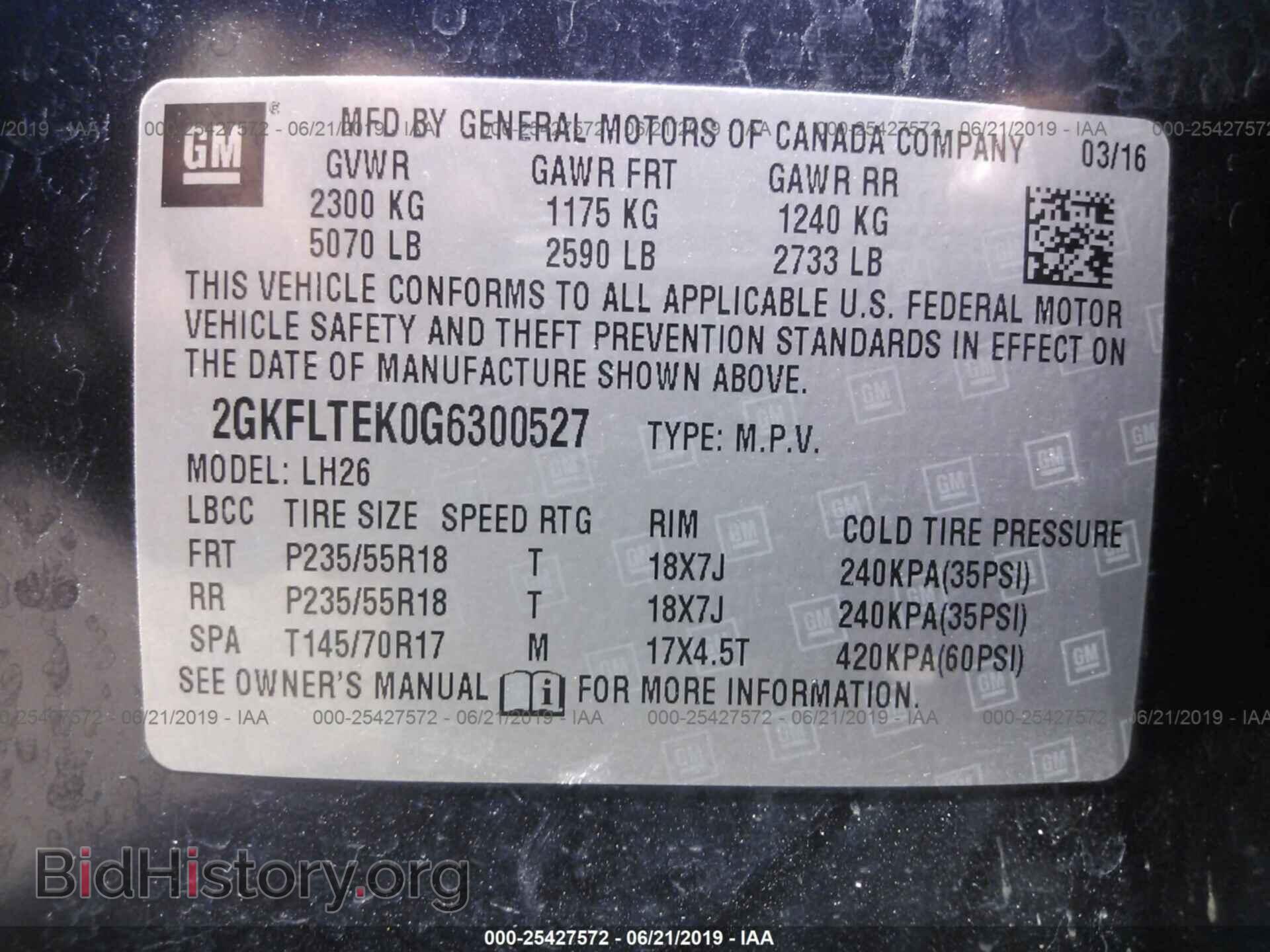 2016 GMC TERRAIN - VIN: 2GKFLTEK0G6300527 - Photo 9