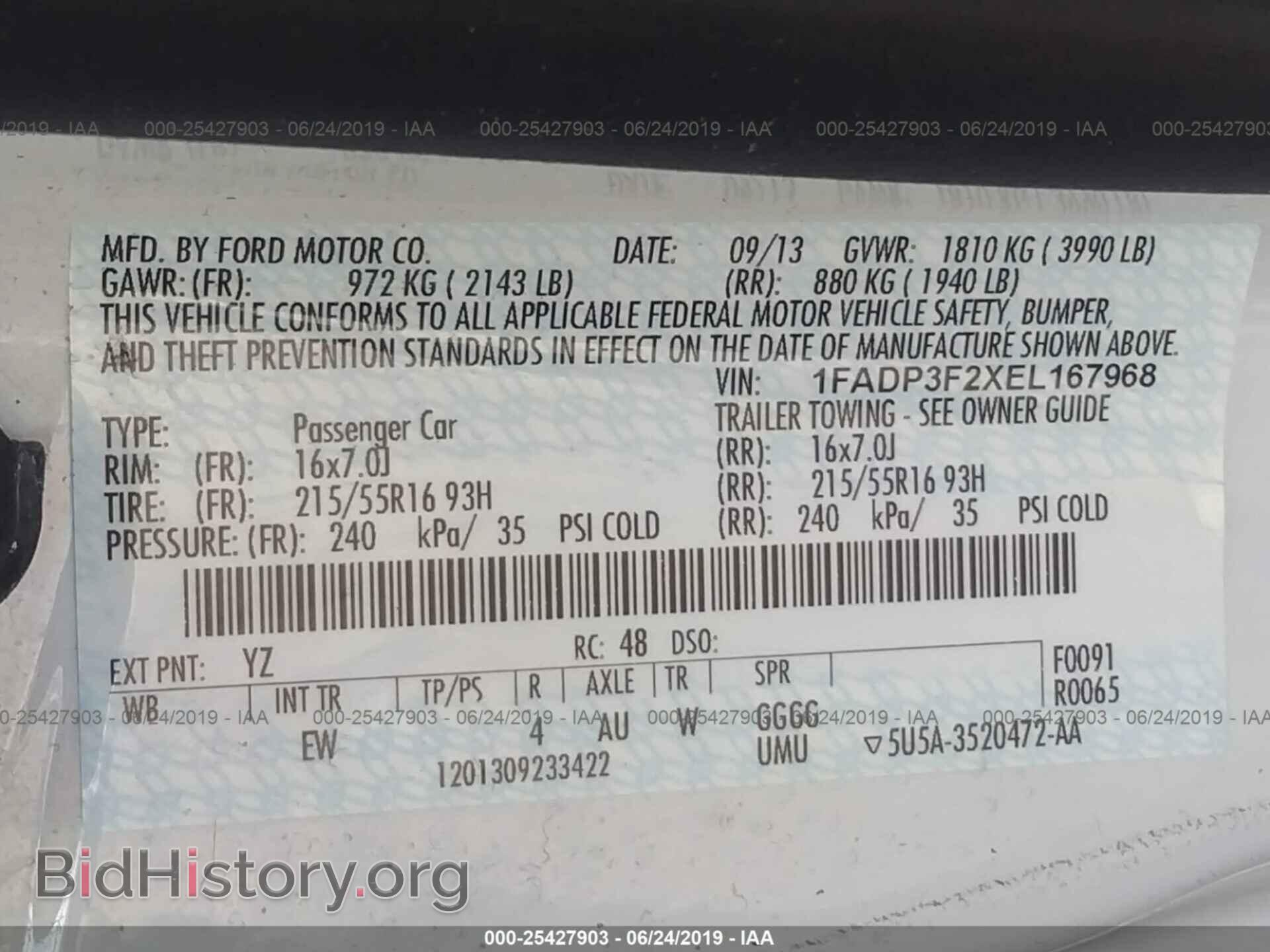 2014 FORD FOCUS - VIN: 1FADP3F2XEL167968 - Photo 9