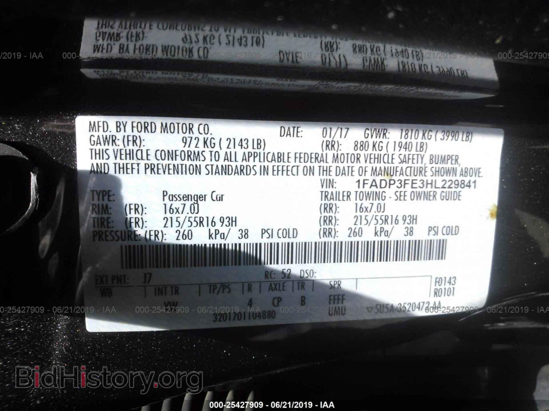 2017 FORD FOCUS - VIN: 1FADP3FE3HL229841 - Photo 9