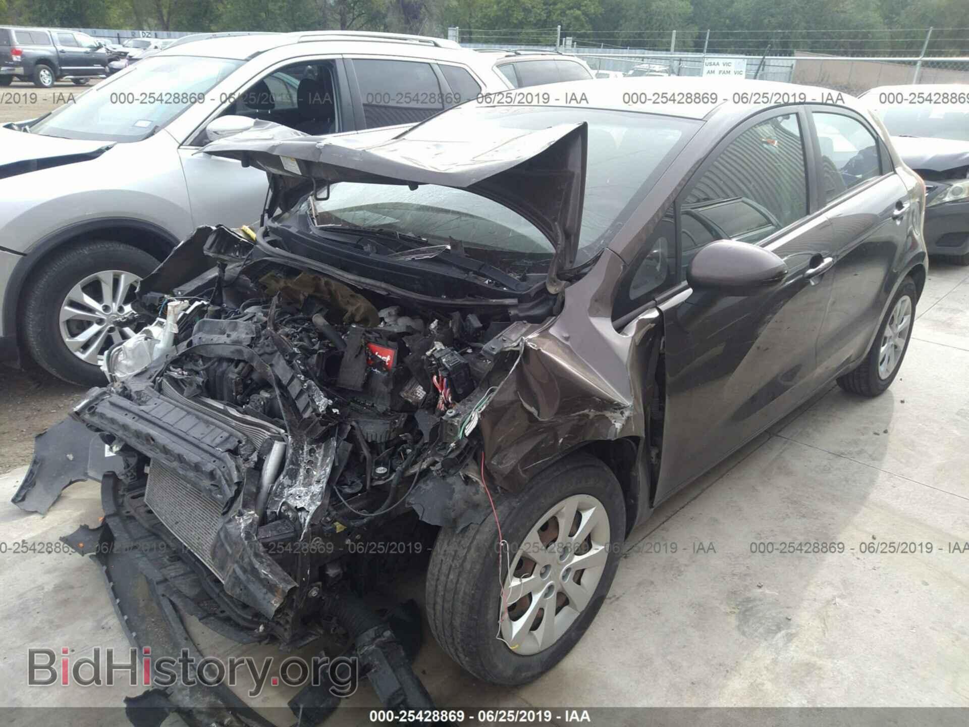 2013 KIA RIO - VIN: KNADN5A38D6203744 - Фото 2