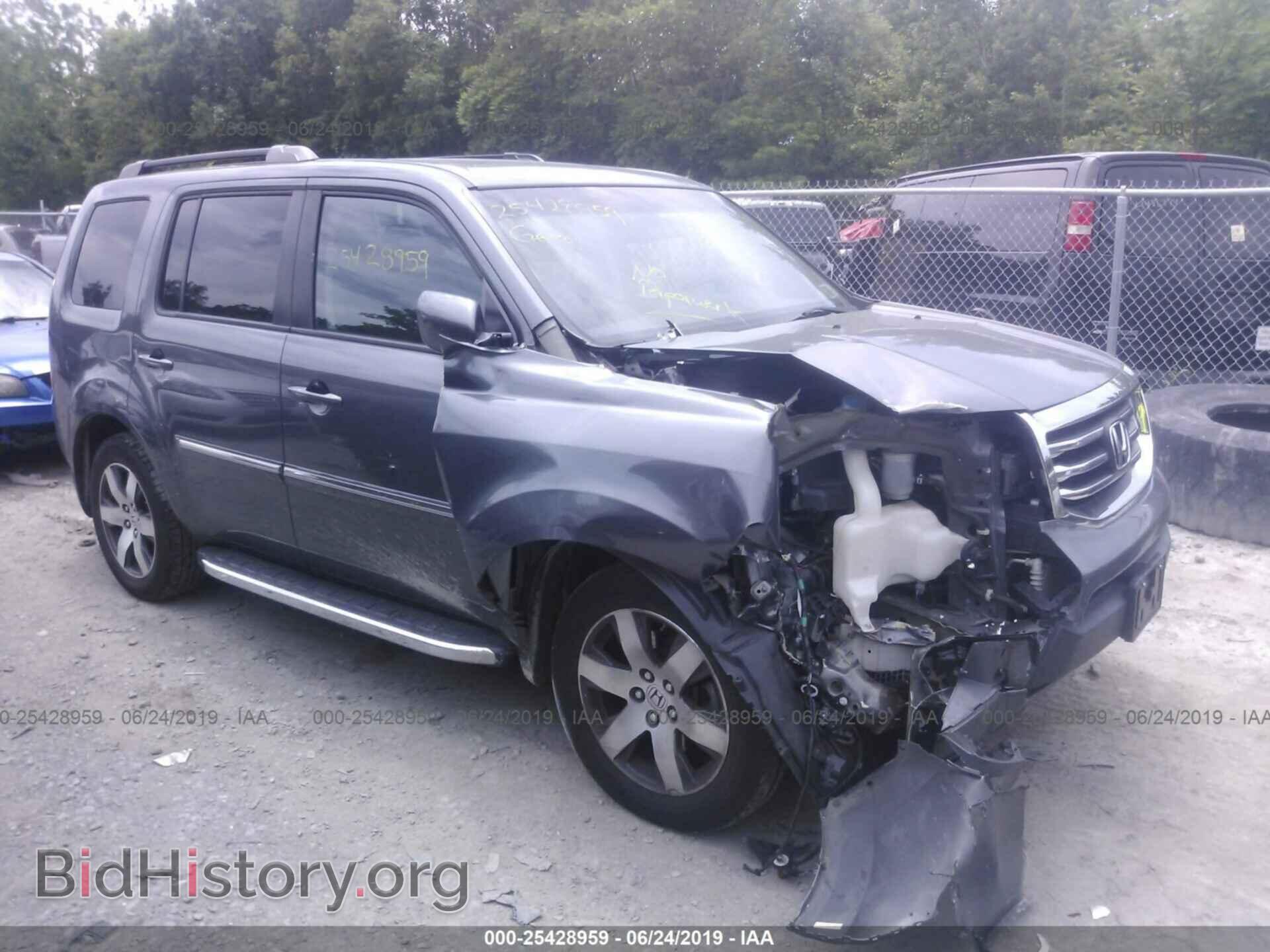 Photo 5FNYF4H93CB060324 - HONDA PILOT 2012