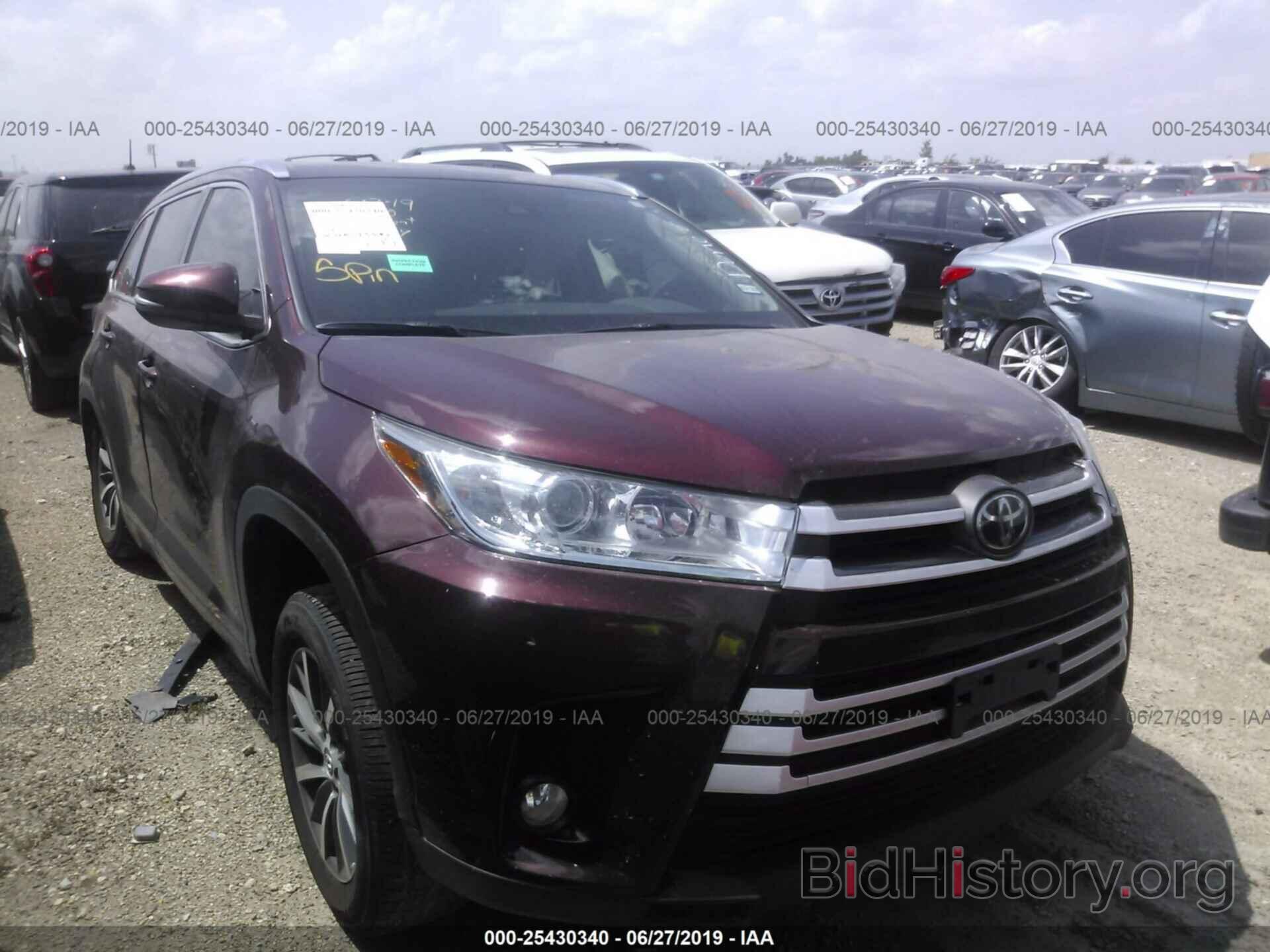 Фотография 5TDKZRFH6JS252365 - TOYOTA HIGHLANDER 2018