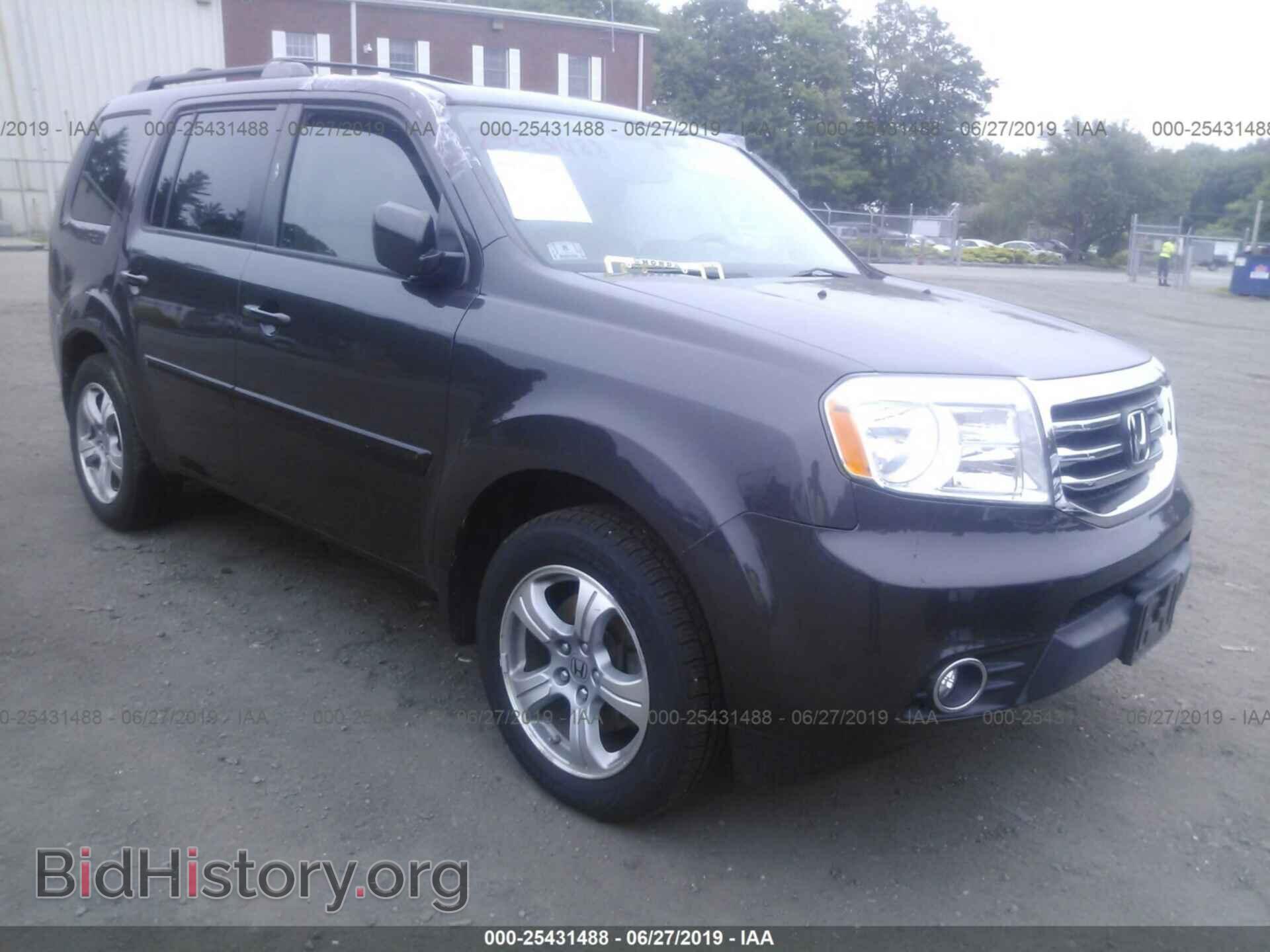 Фотография 5FNYF4H59DB077921 - HONDA PILOT 2013