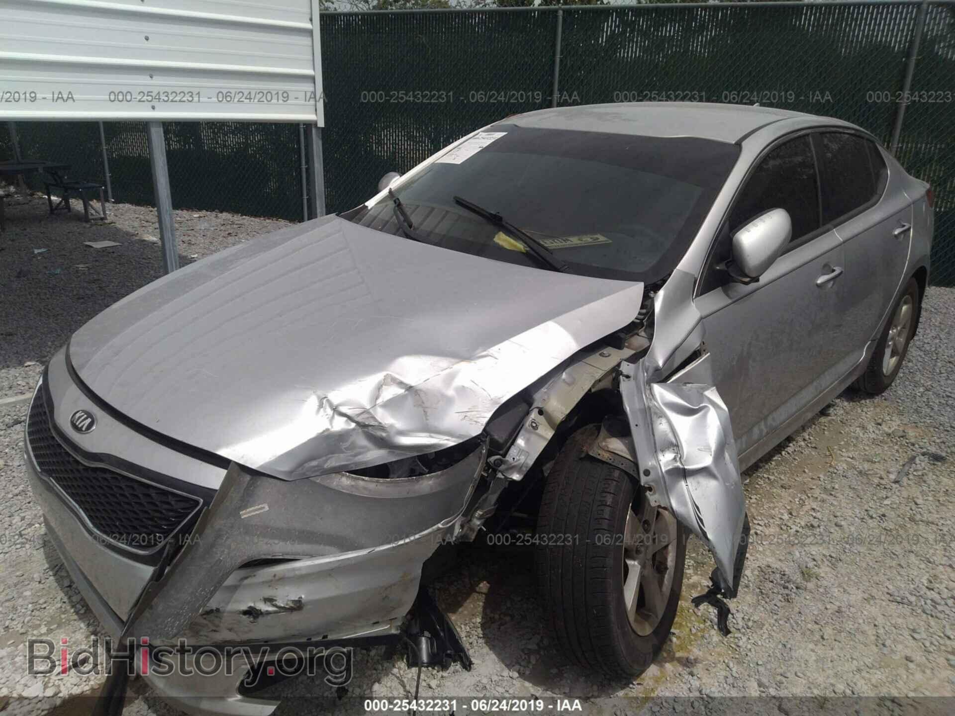 2014 KIA OPTIMA - VIN: KNAGM4A76E5517400 - Фото 2