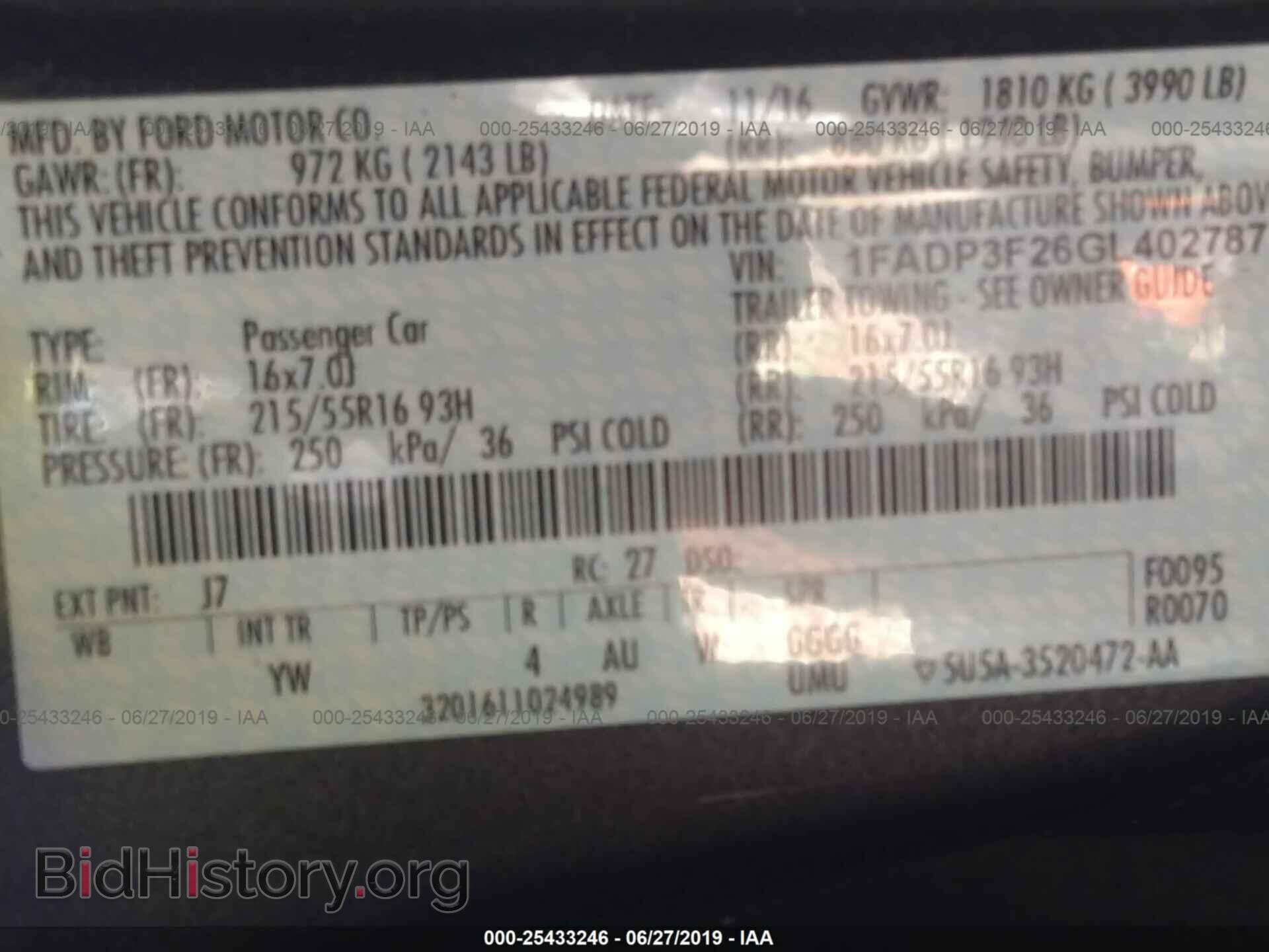 2016 FORD FOCUS - VIN: 1FADP3F26GL402787 - Photo 9