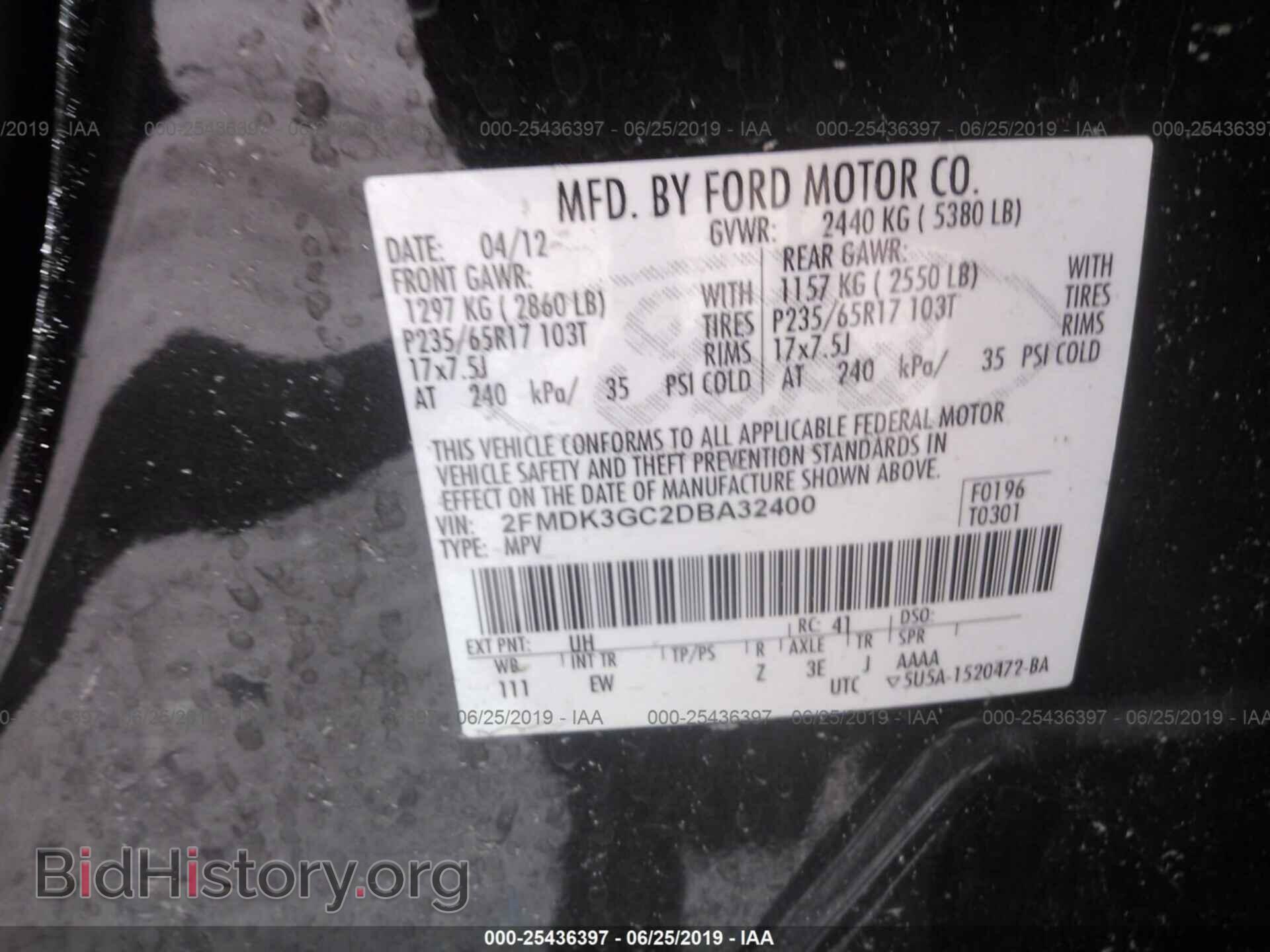 2013 FORD EDGE - VIN: 2FMDK3GC2DBA32400 - Photo 9