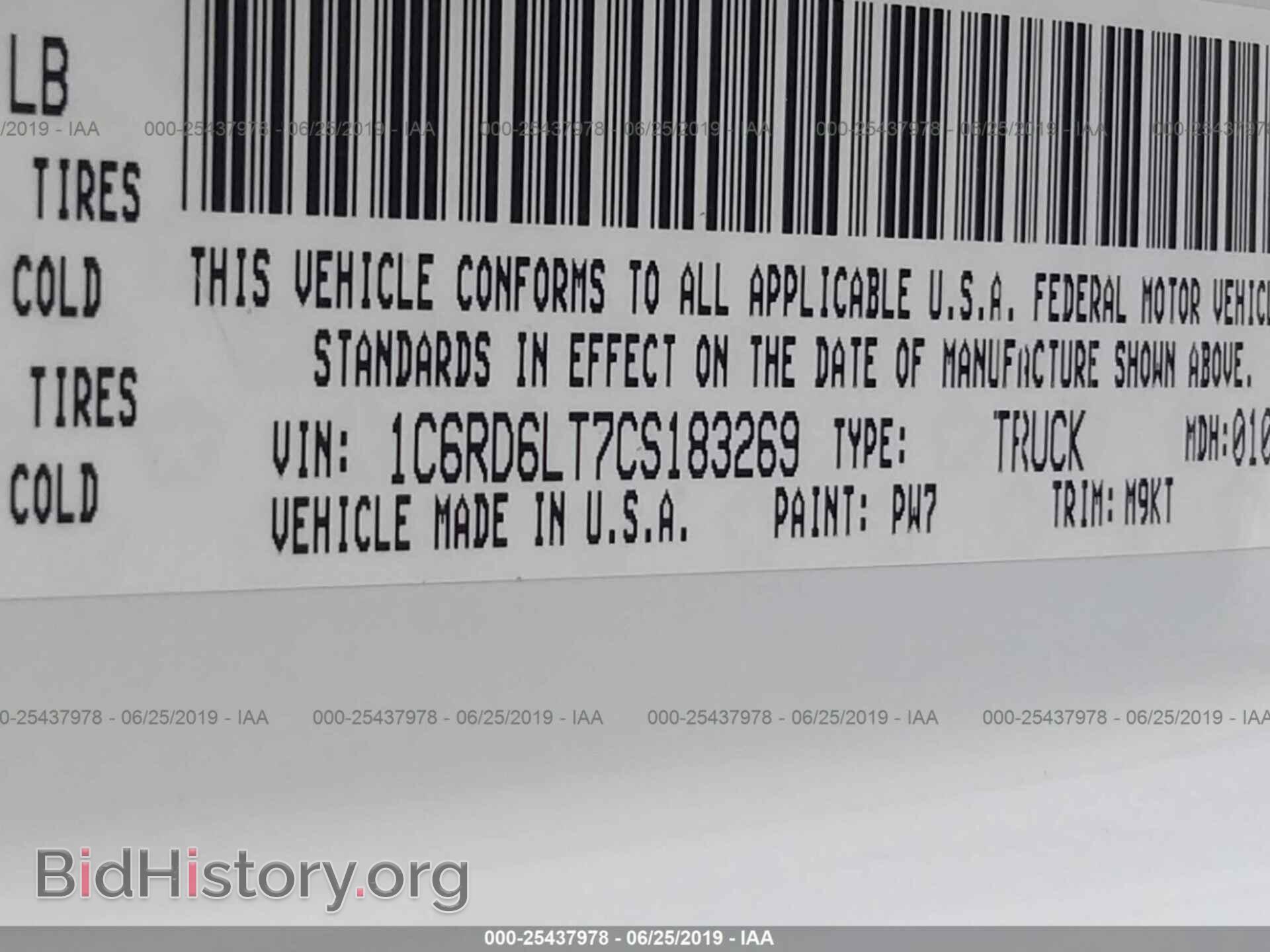 2012 DODGE RAM 1500 - VIN: 1C6RD6LT7CS183269 - Photo 9