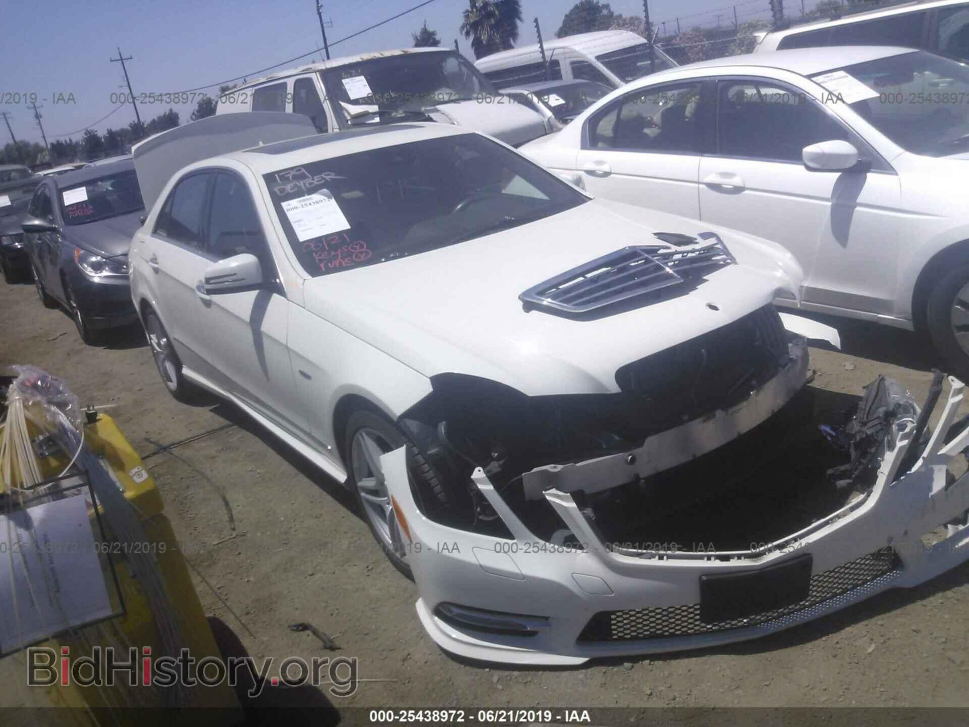 Photo WDDHF5KB9CA534549 - MERCEDES-BENZ E 2012