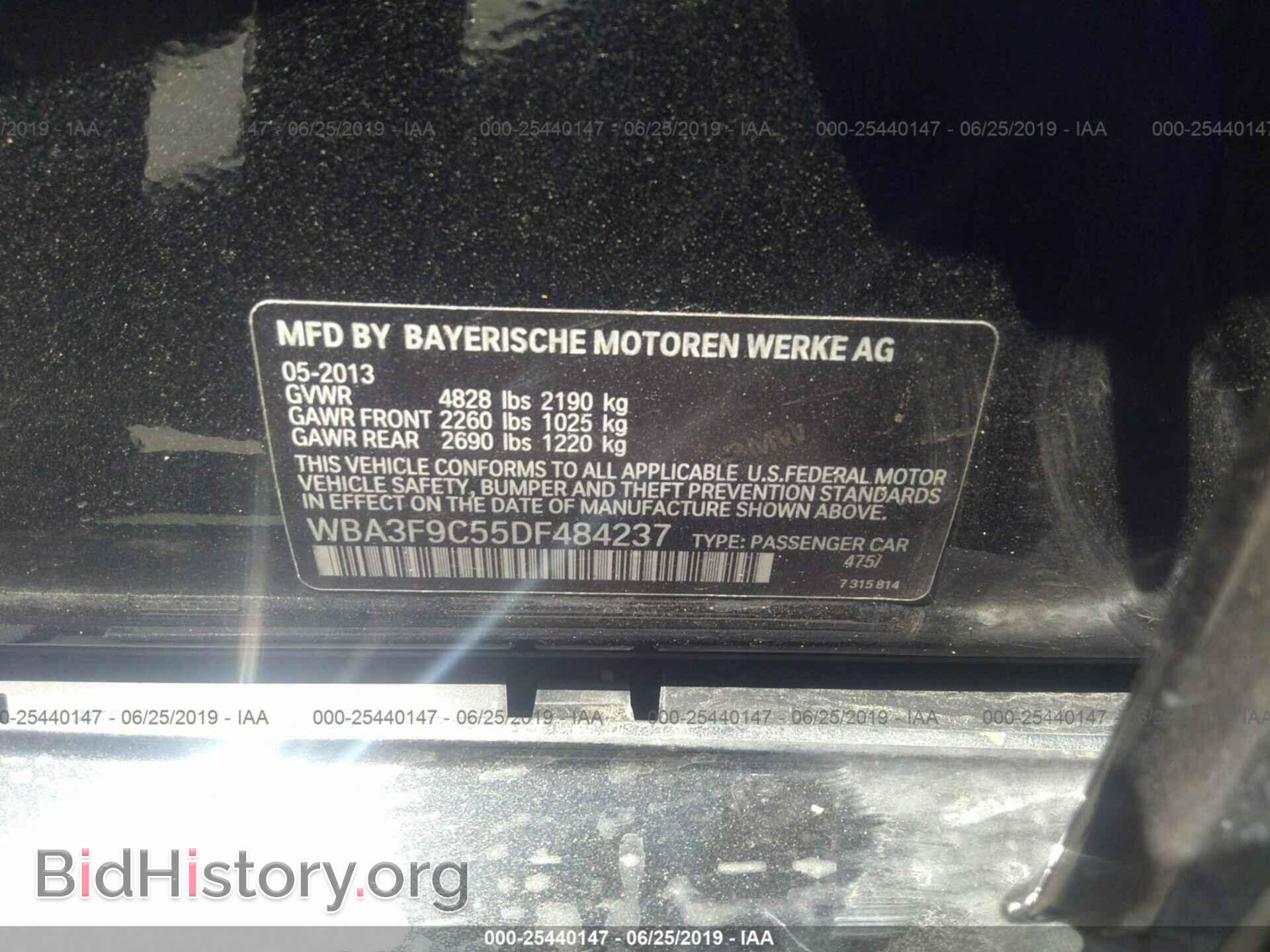2013 BMW ACTIVEHYBRID 3 - VIN: WBA3F9C55DF484237 - Фото 9