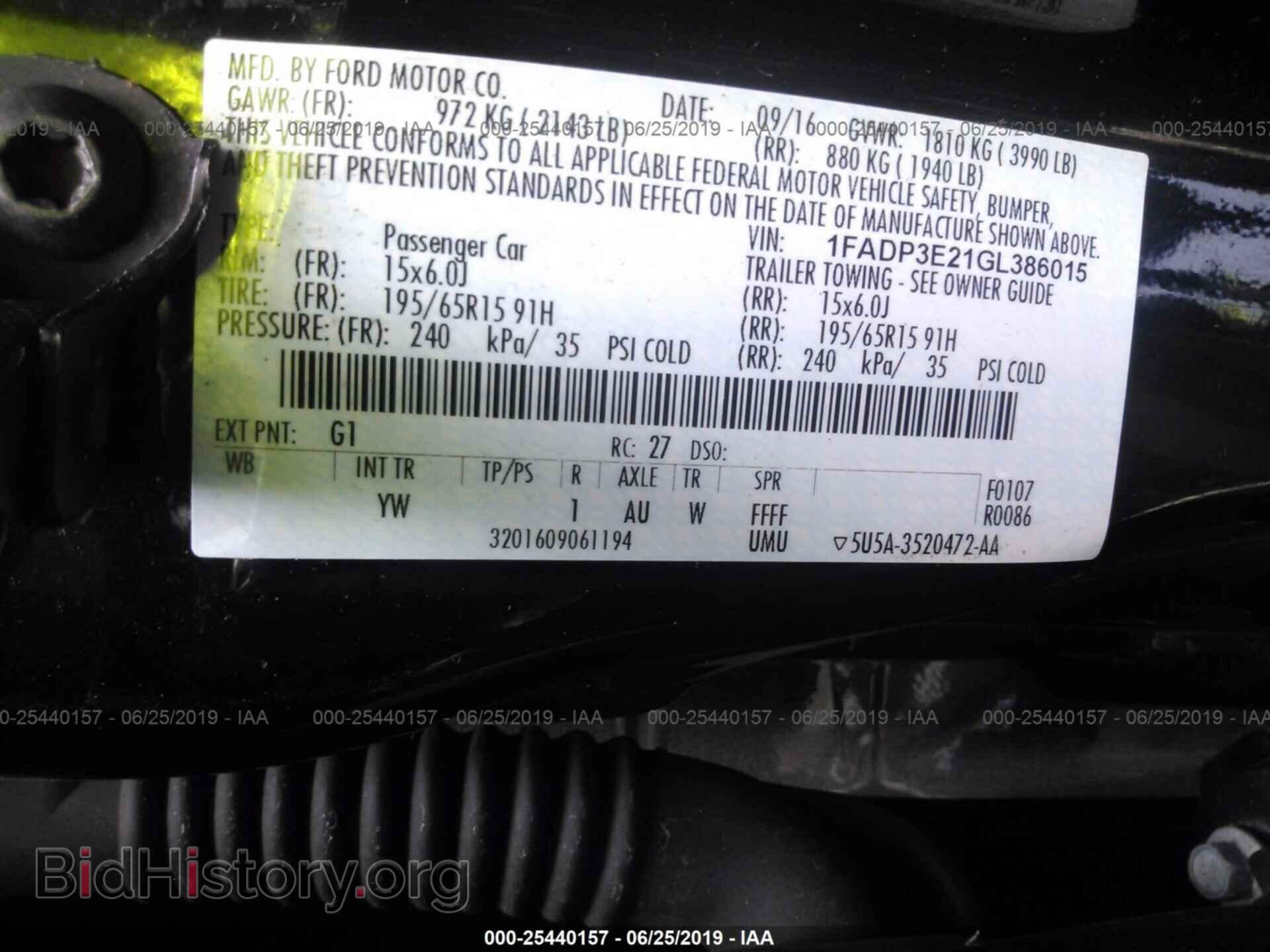 2016 FORD FOCUS - VIN: 1FADP3E21GL386015 - Photo 9