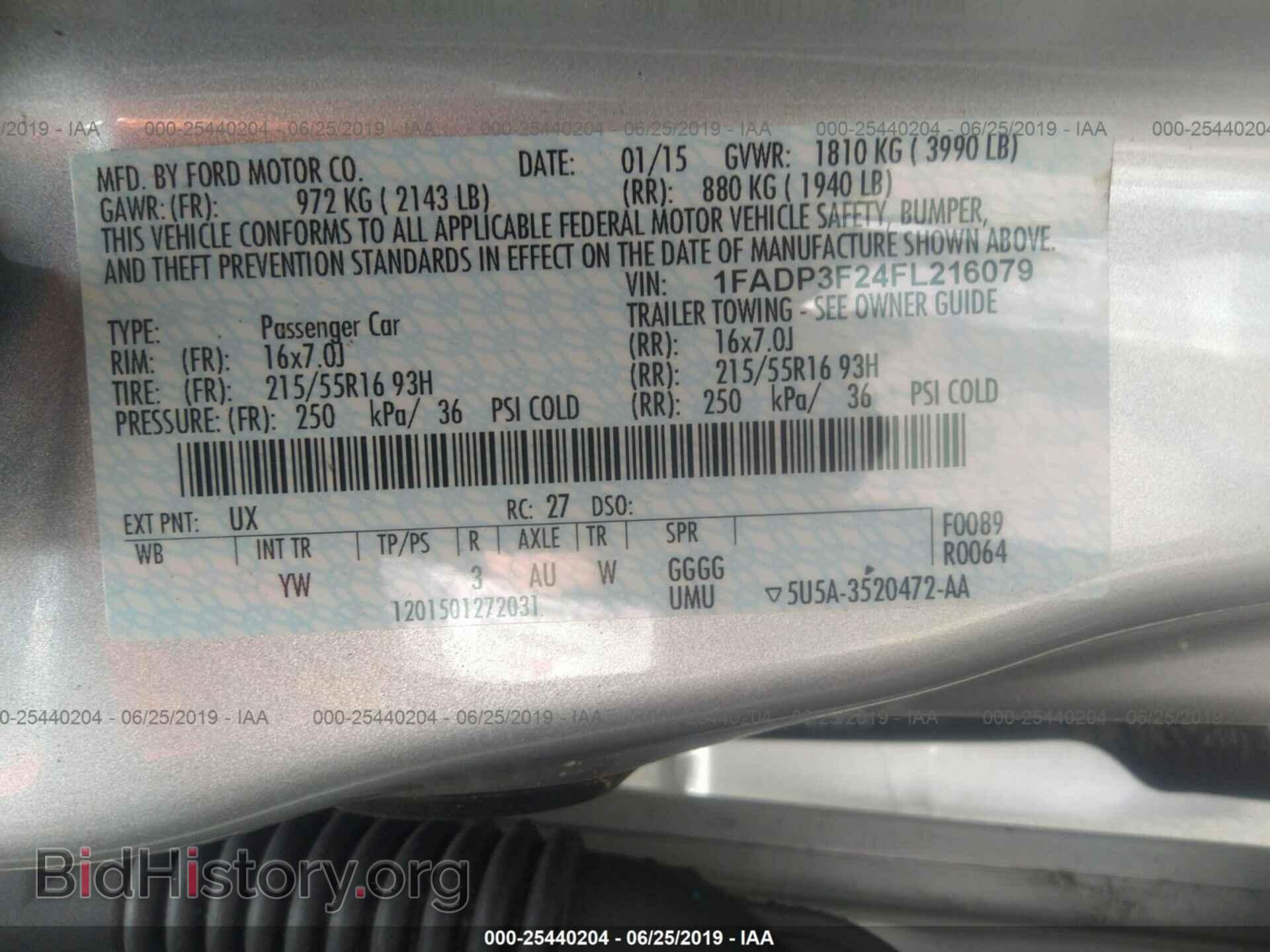 2015 FORD FOCUS - VIN: 1FADP3F24FL216079 - Фото 9