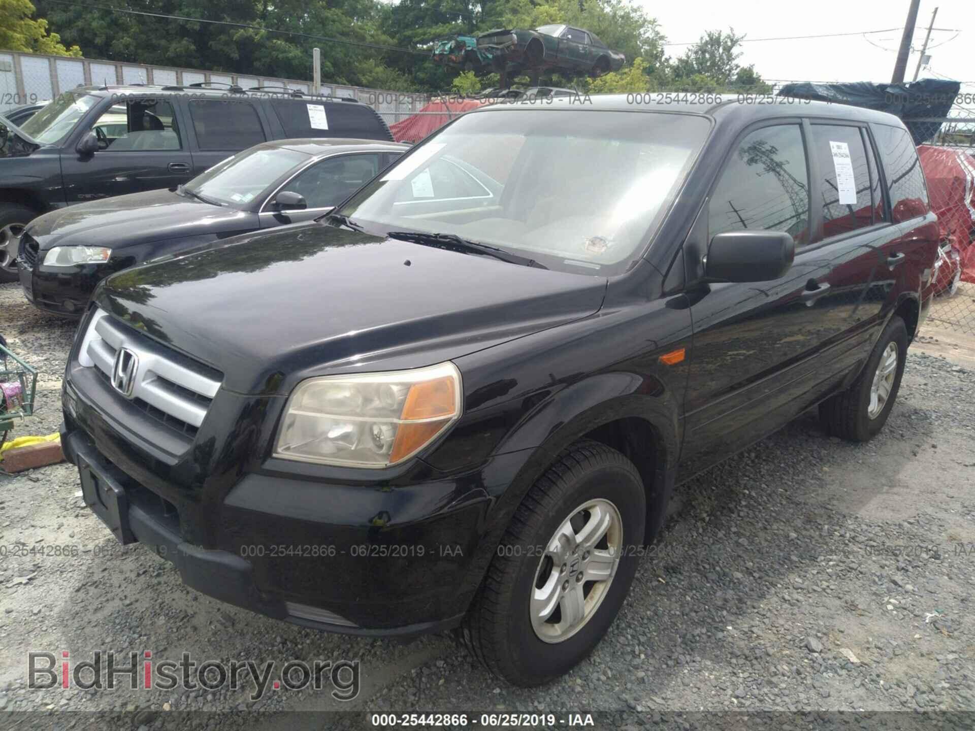 2007 HONDA PILOT - VIN: 2HKYF18187H536616 - Фото 2